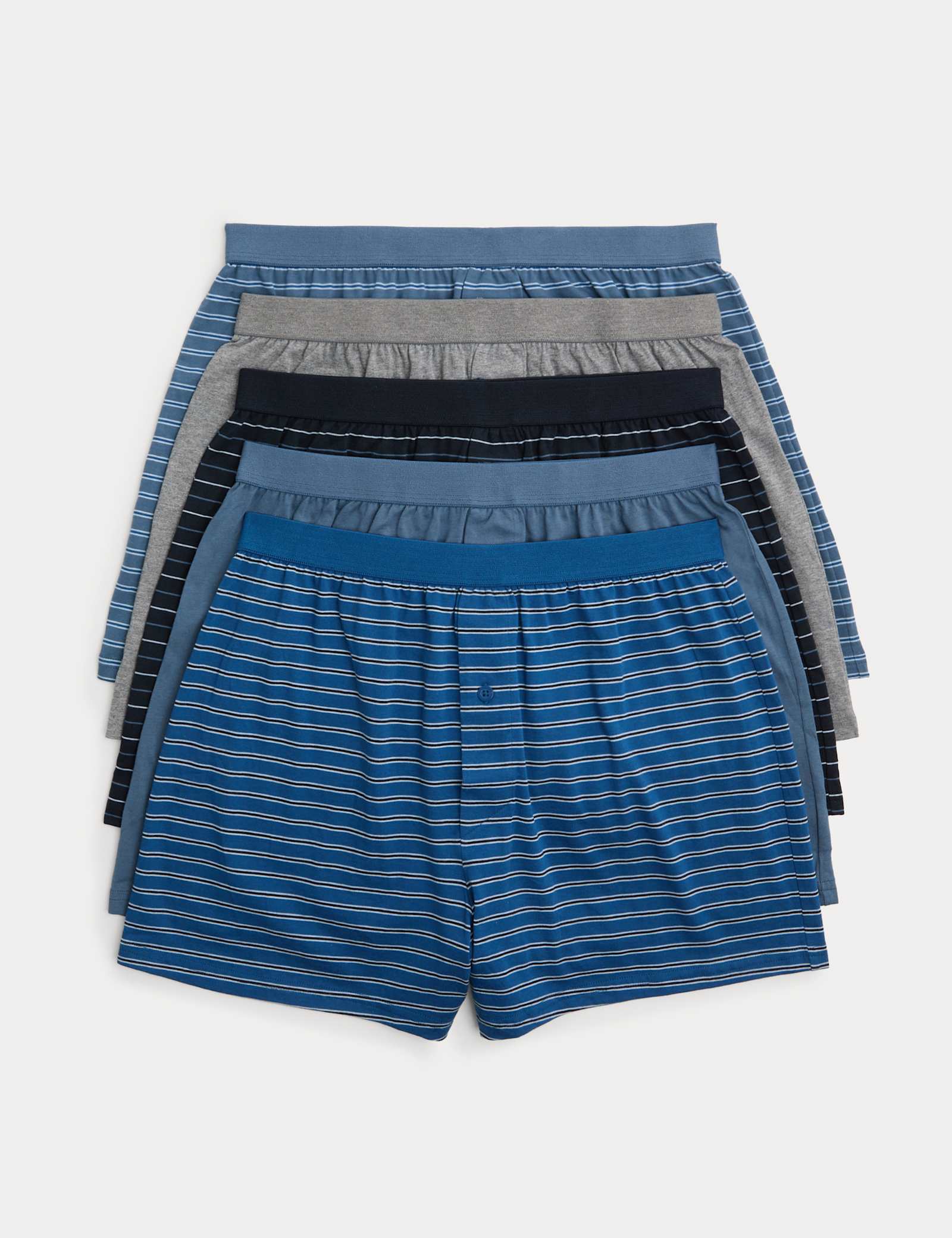 5 Pack Cotton Stretch Striped Boxers - image 1
