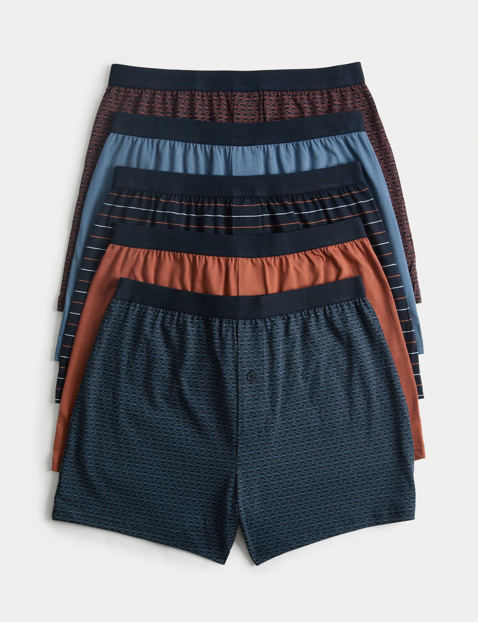 5 Pack Cotton Stretch Striped Boxers - image 1