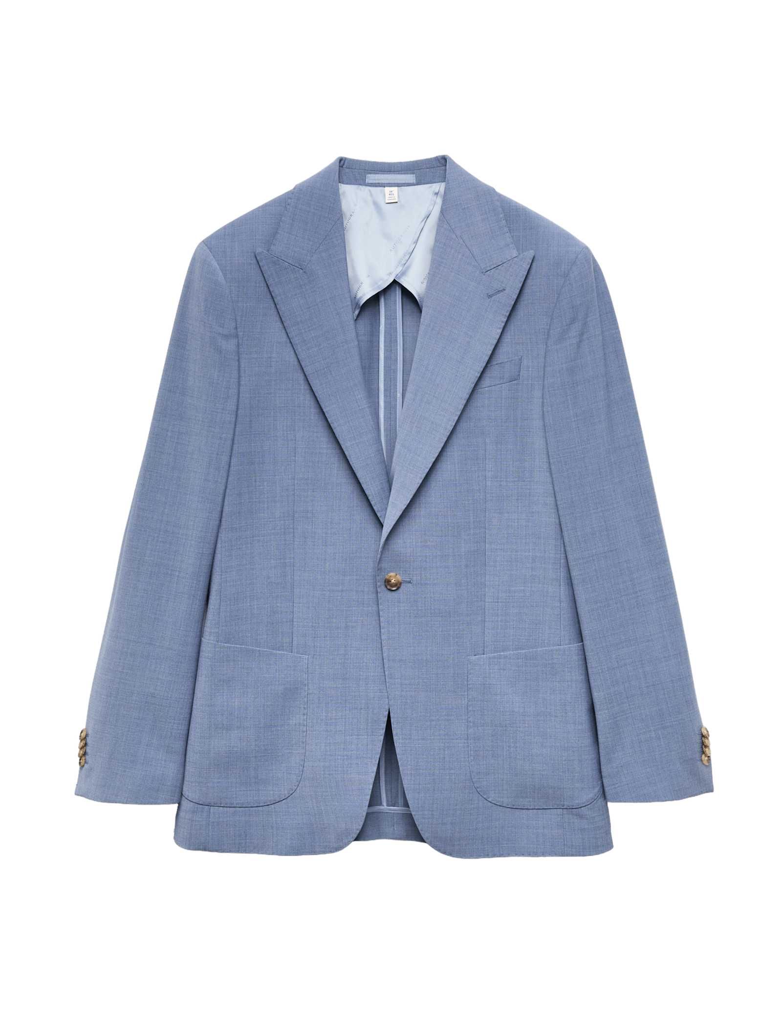 Tailored Fit Wool Blend Hopsack Stretch Suit Jacket - image 3