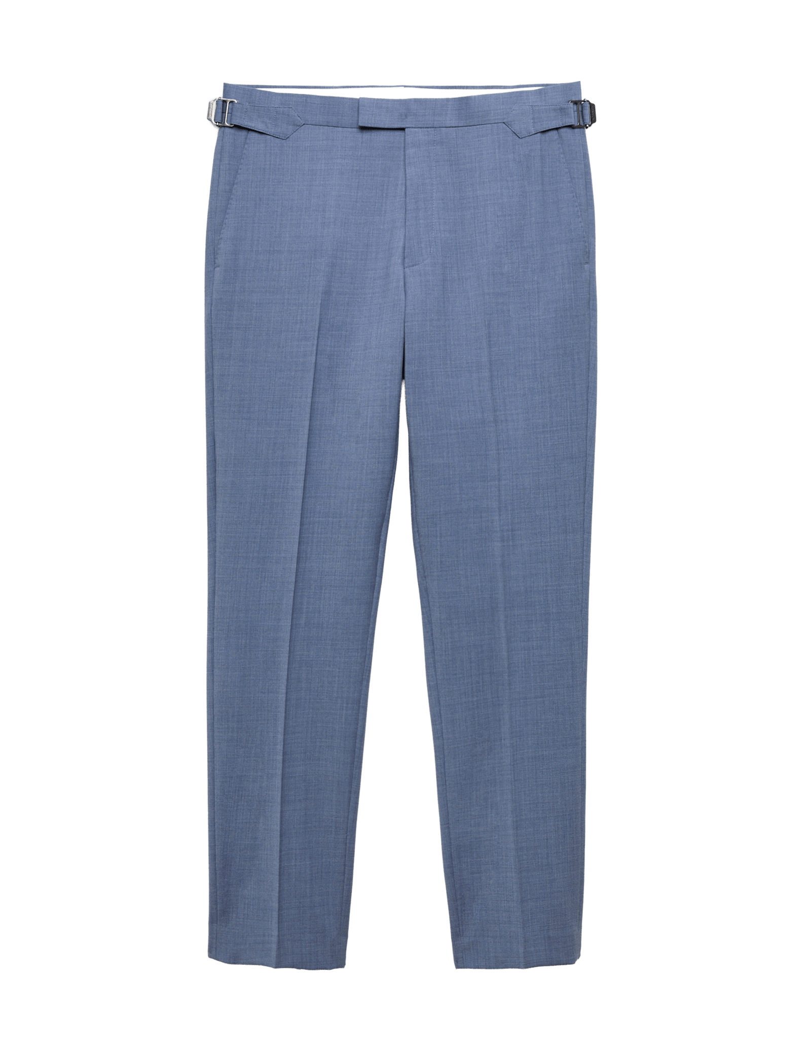 Tailored Fit Wool Blend Hopsack Suit Trousers - image 3