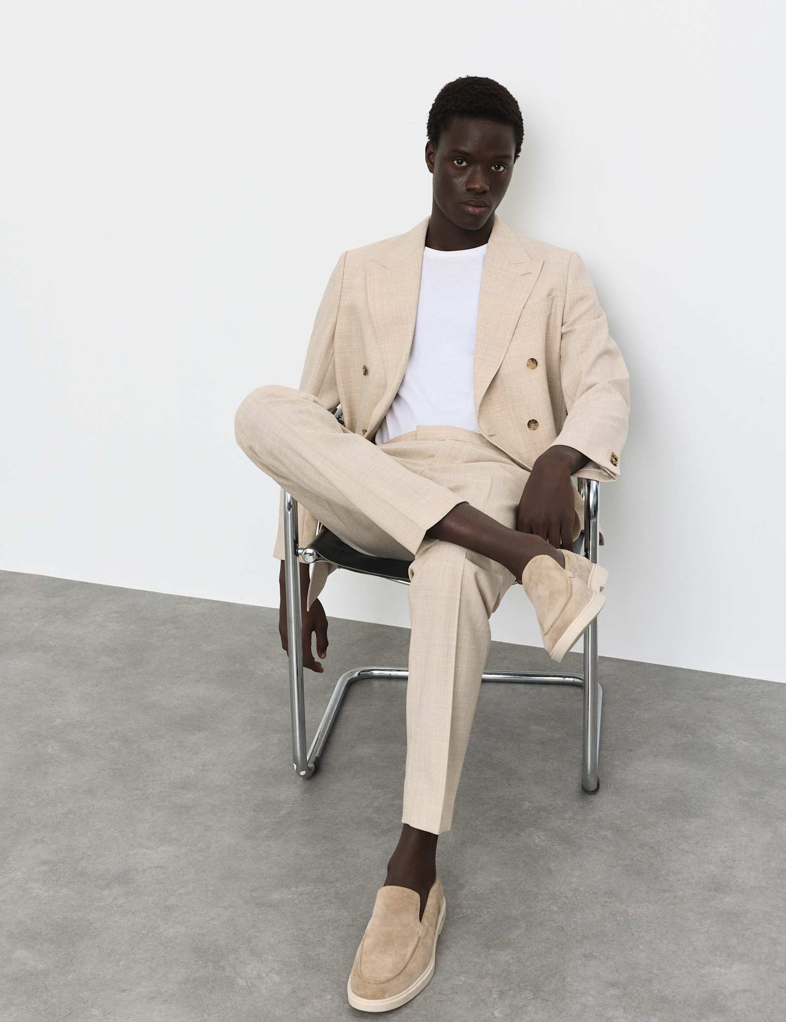 Tailored Fit Merino Wool Rich Suit Jacket - image 4