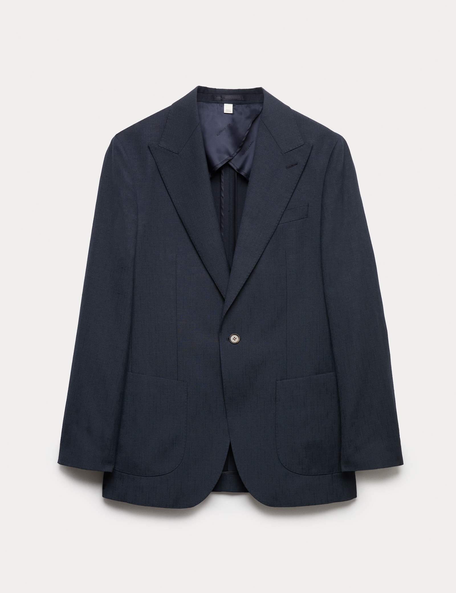 Tailored Fit Wool Blend Textured Suit Jacket - image 1