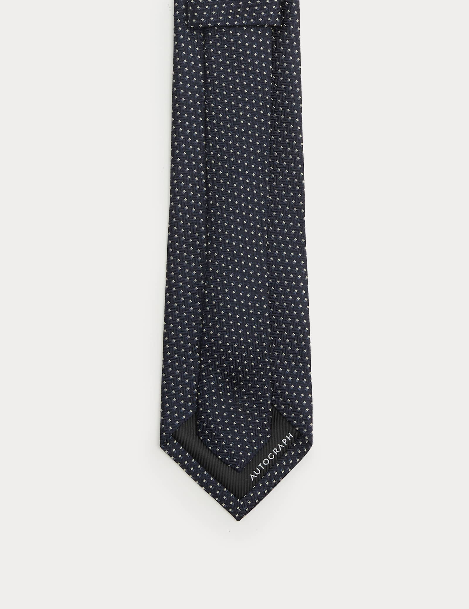 Geometric Pure Silk Tie - image 3