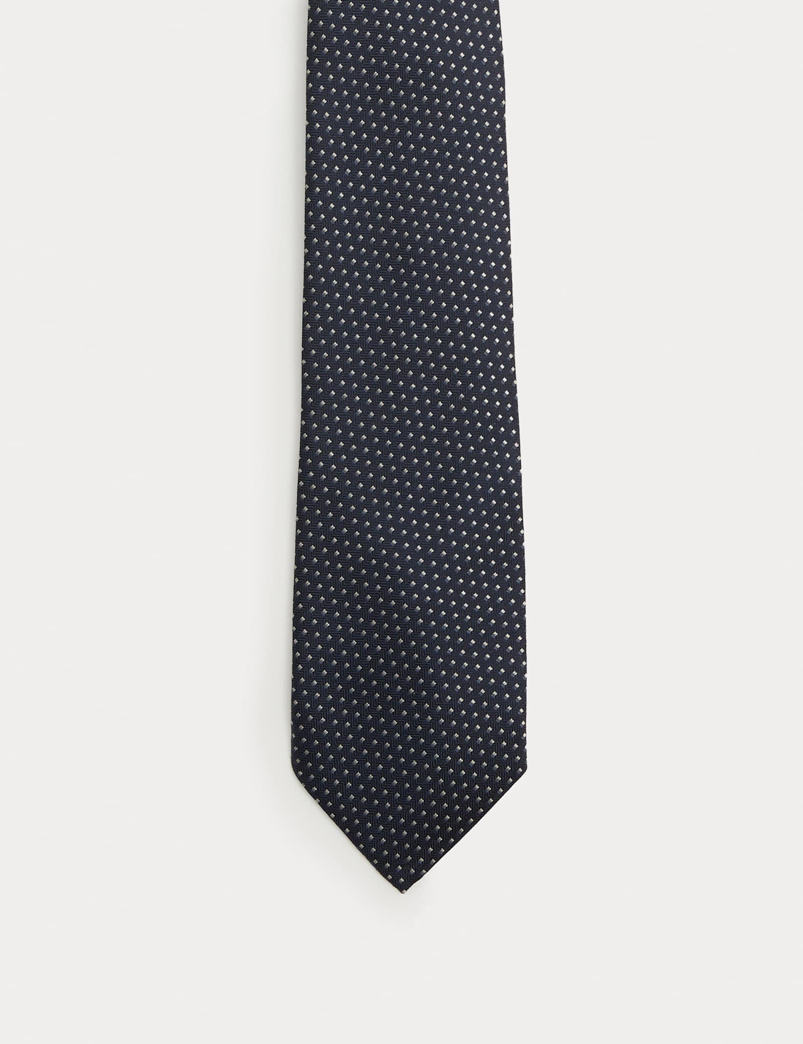 Geometric Pure Silk Tie - image 1