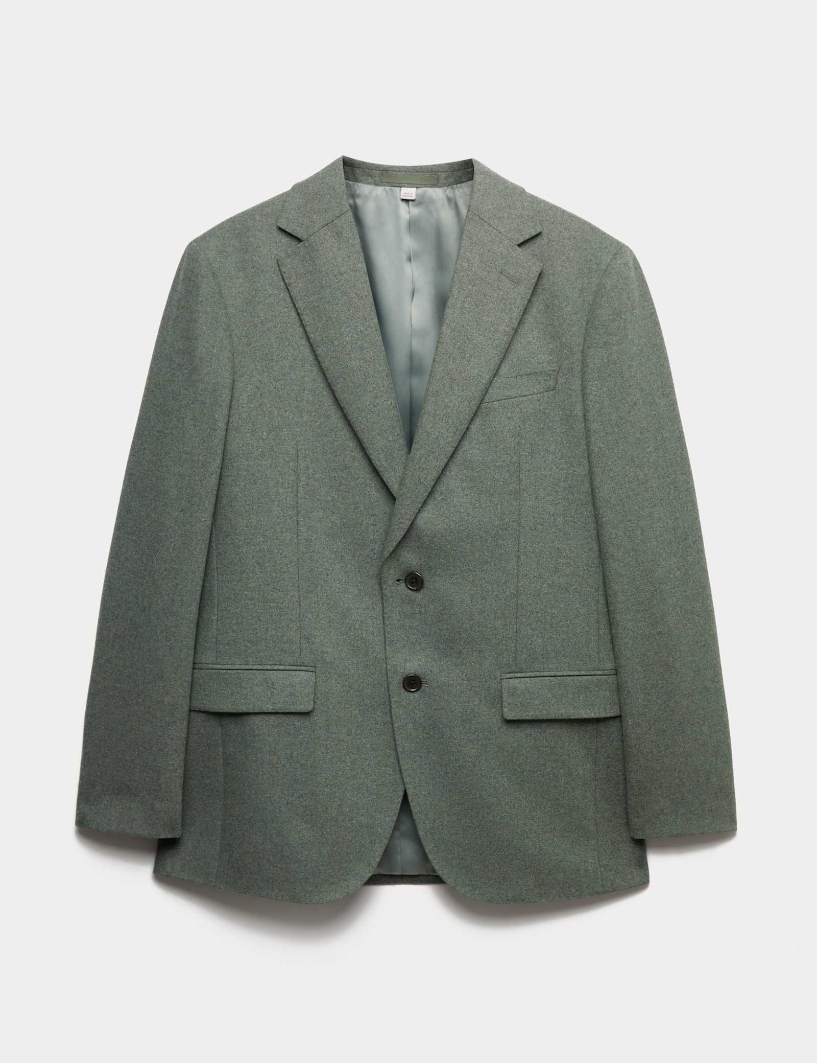 Tailored Fit Italian Wool Rich Tweed Suit Jacket - image 1