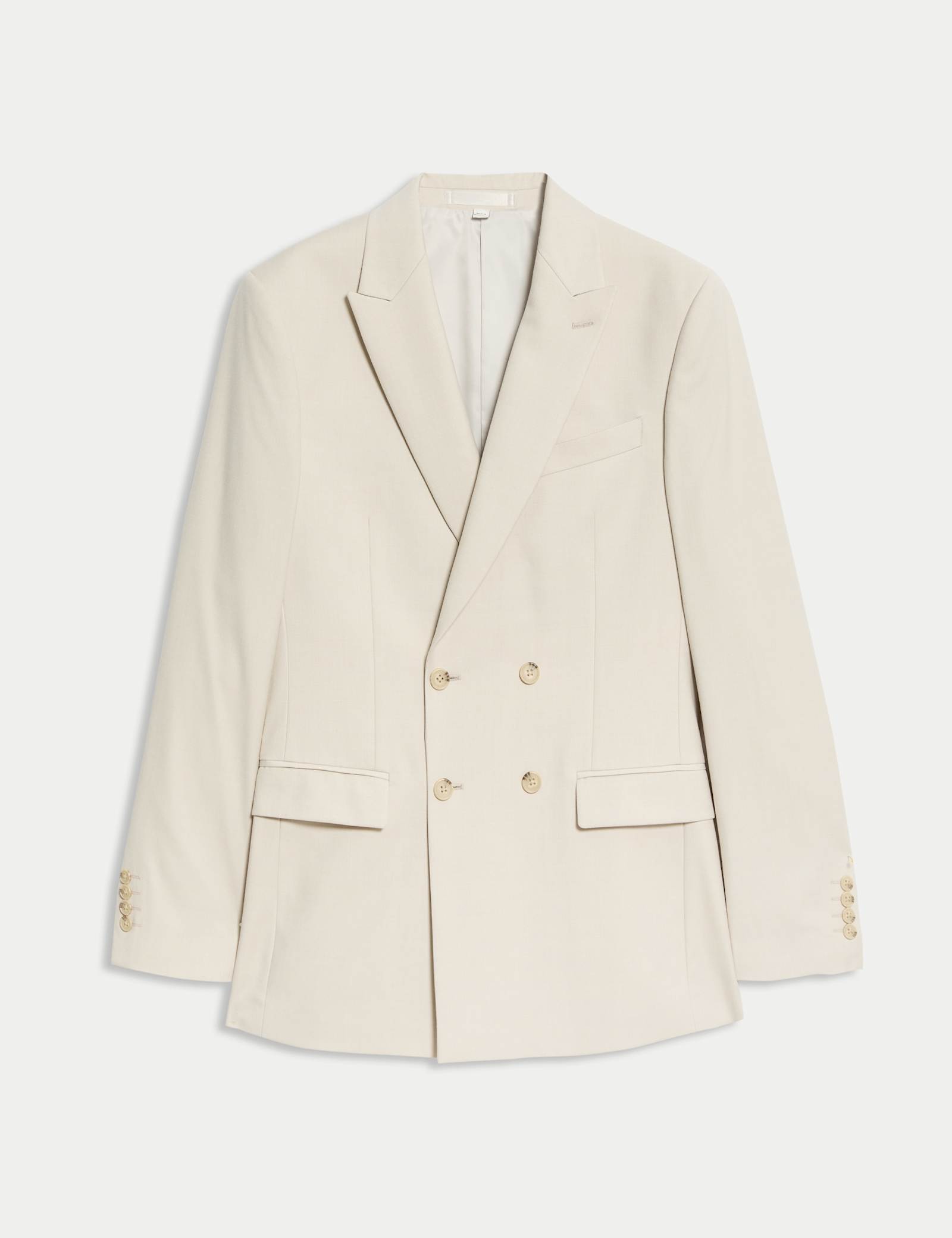 Slim Fit Double Breasted Jacket with Stretch - image 5