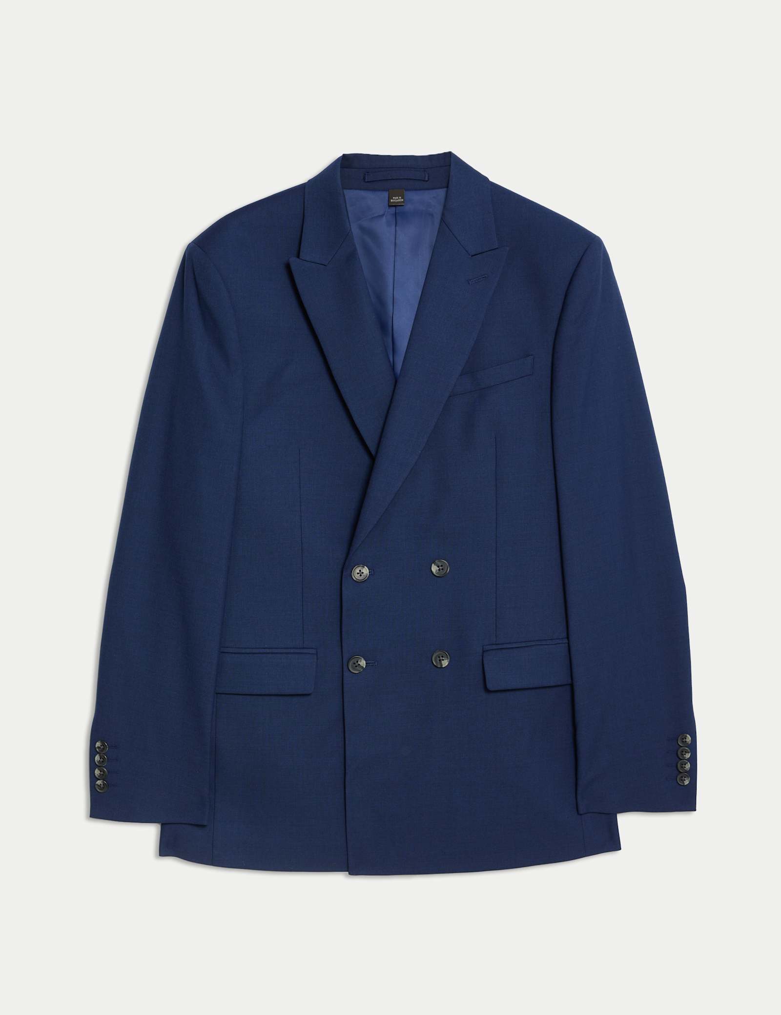 Slim Fit Double Breasted Jacket with Stretch - image 2