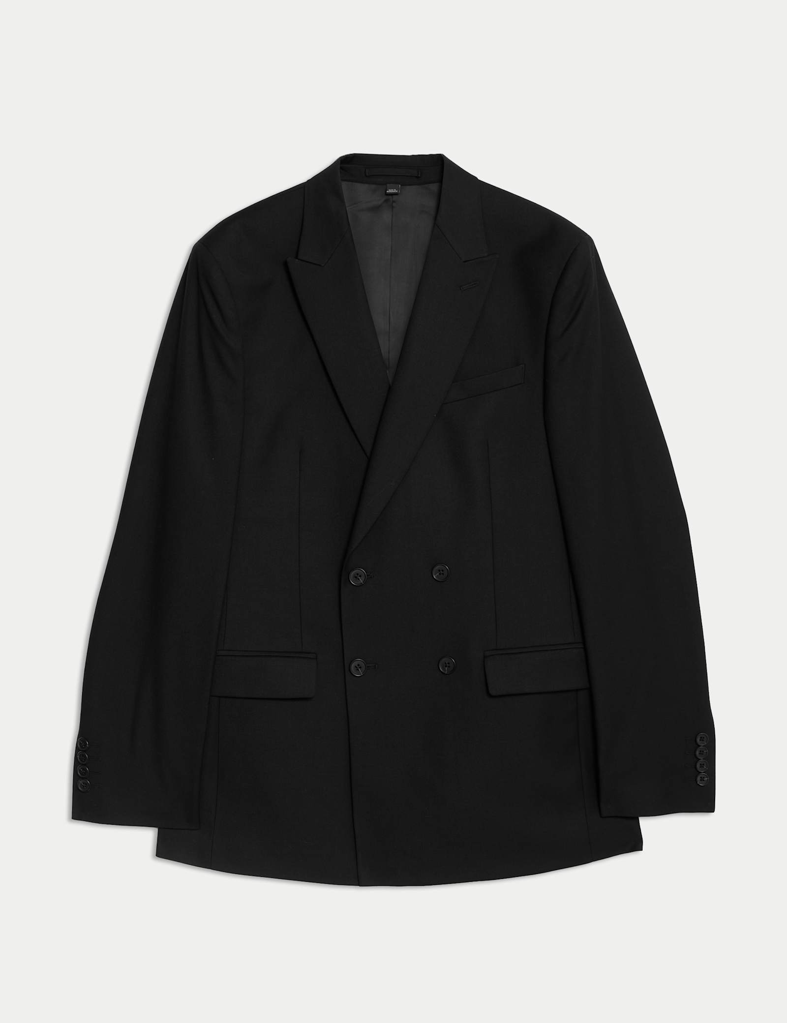Slim Fit Double Breasted Jacket with Stretch - image 1
