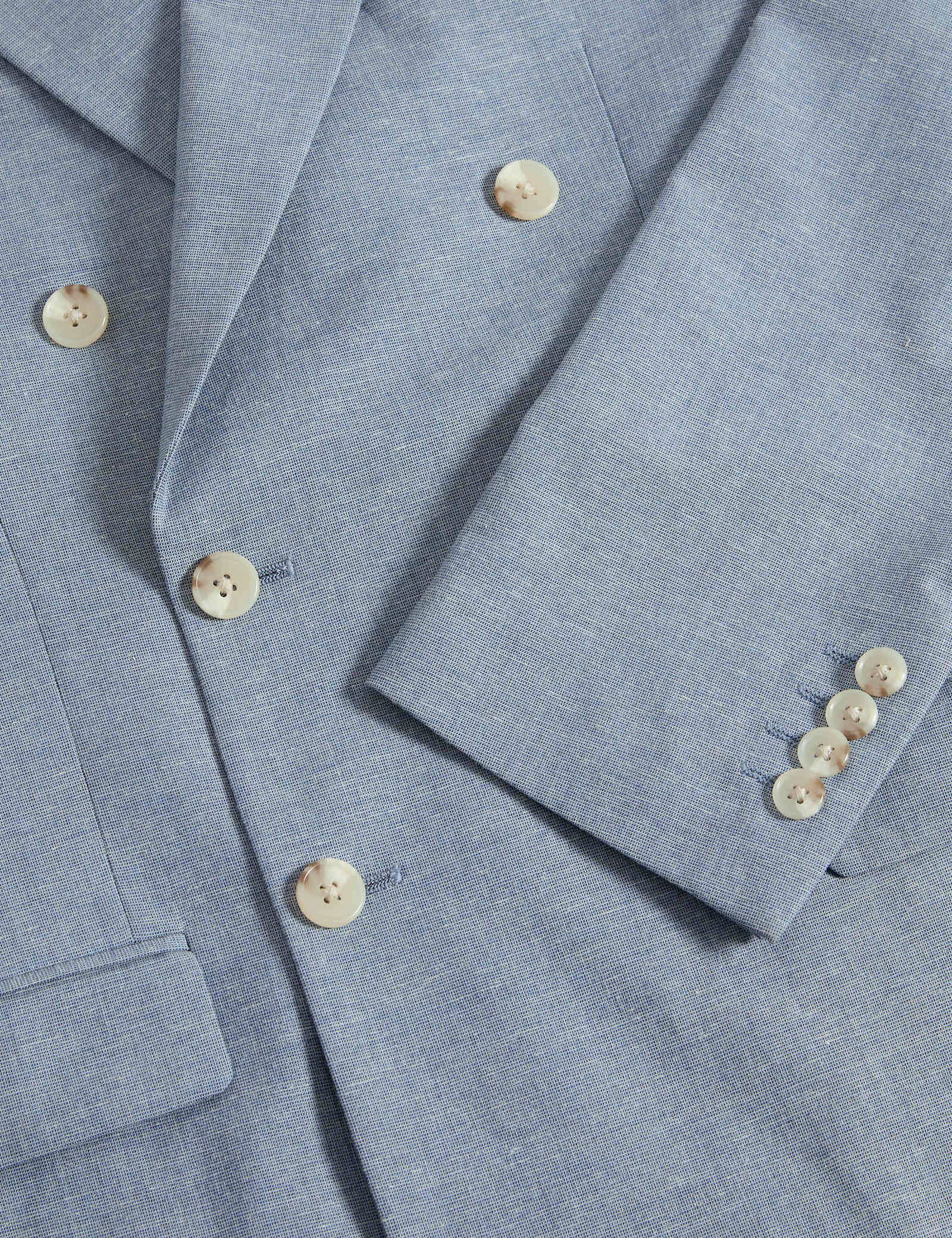 Slim Fit Double Breasted Suit Jacket - image 4