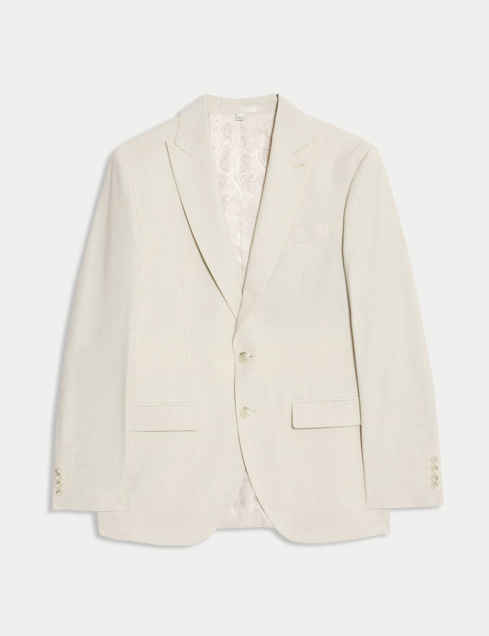 Slim Fit Suit Jacket with Linen - image 1