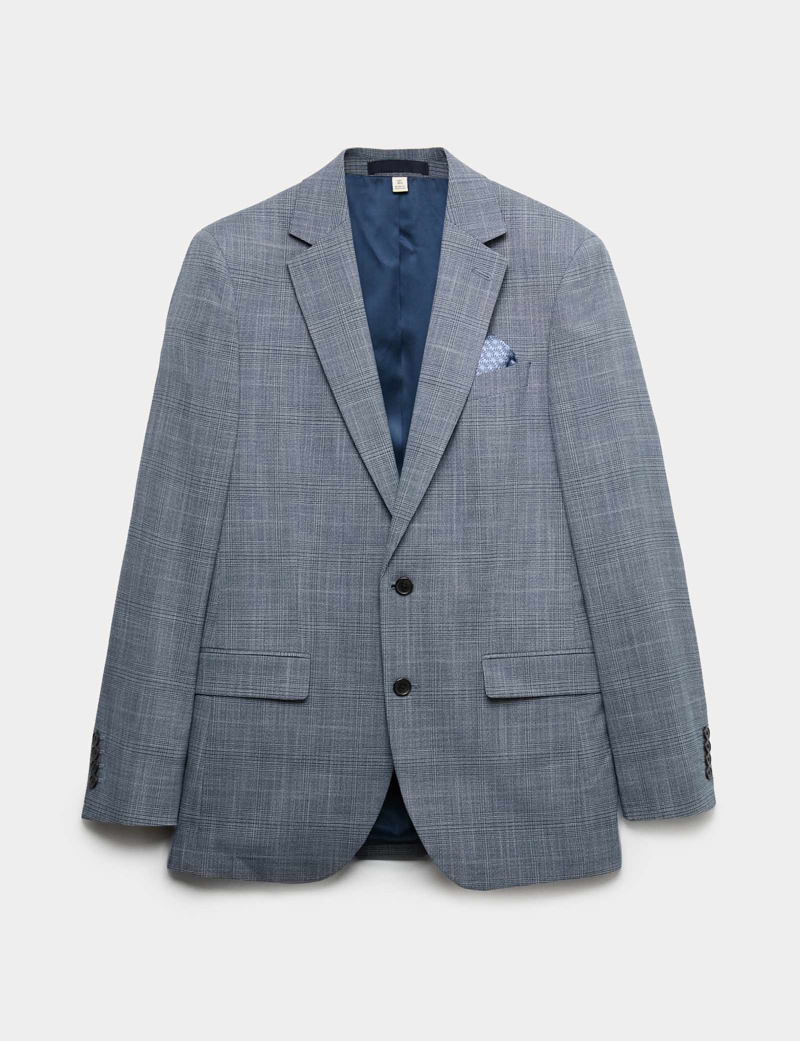 Tailored Fit Check Stretch Jacket - image 1