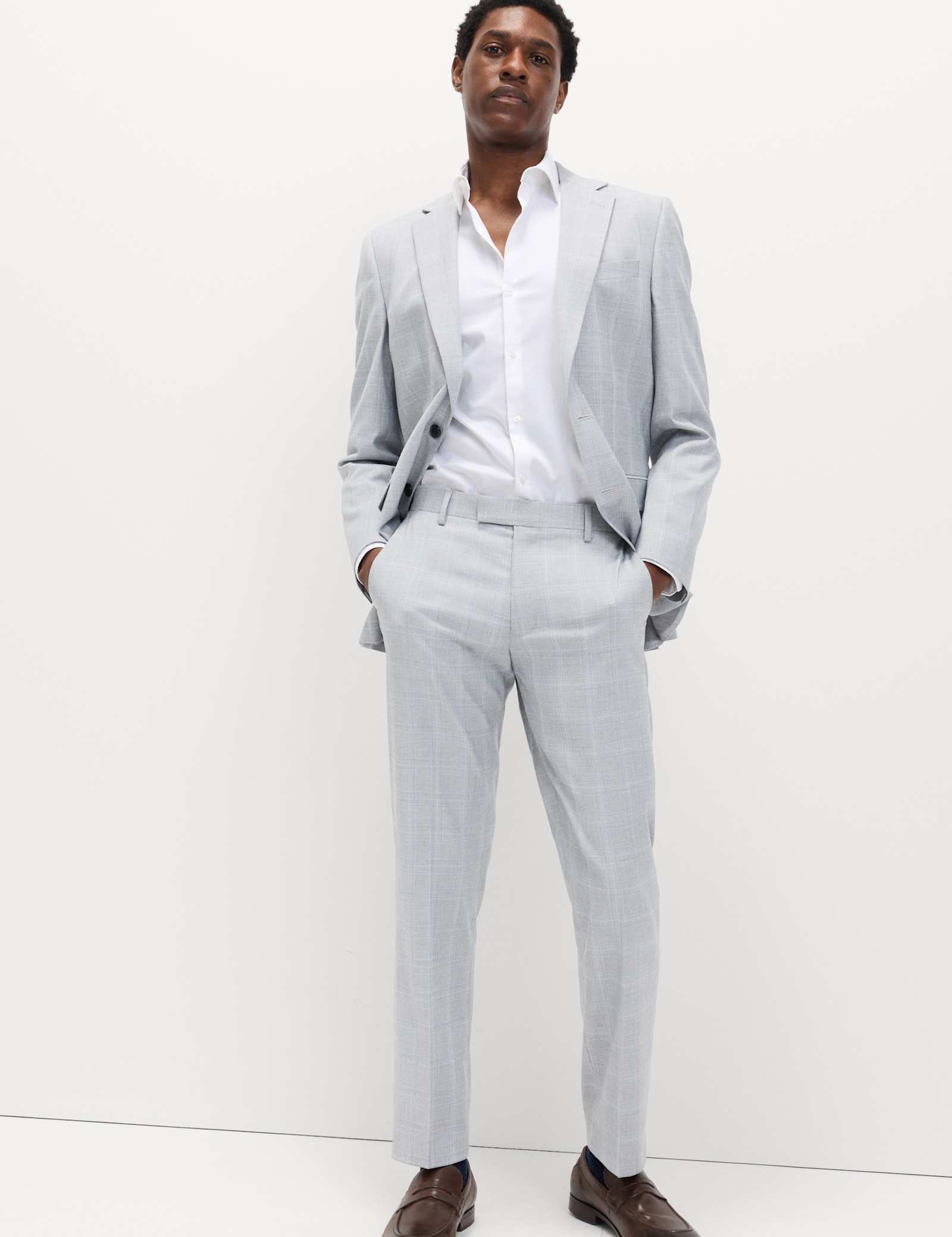 Regular Fit Check Stretch Suit Jacket - image 4