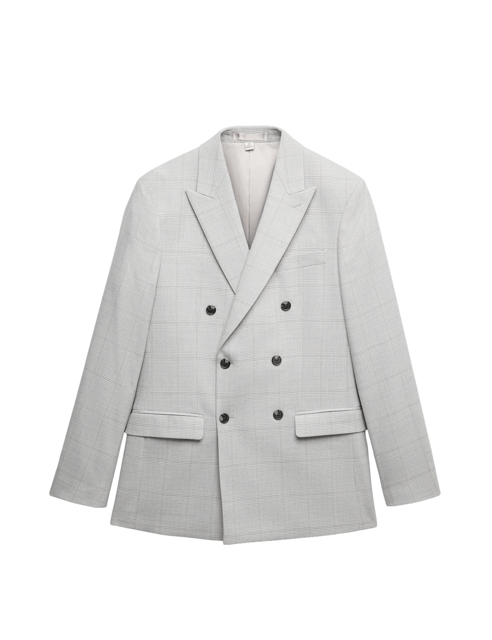 Slim Fit Check Double Breasted Suit Jacket - image 3