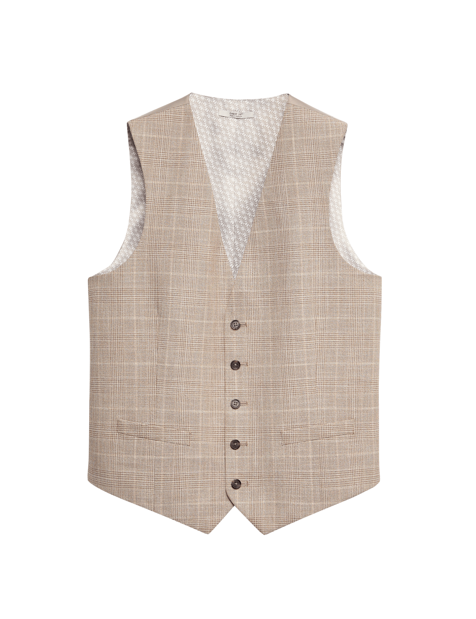 Regular Fit Check Waistcoat - image 3