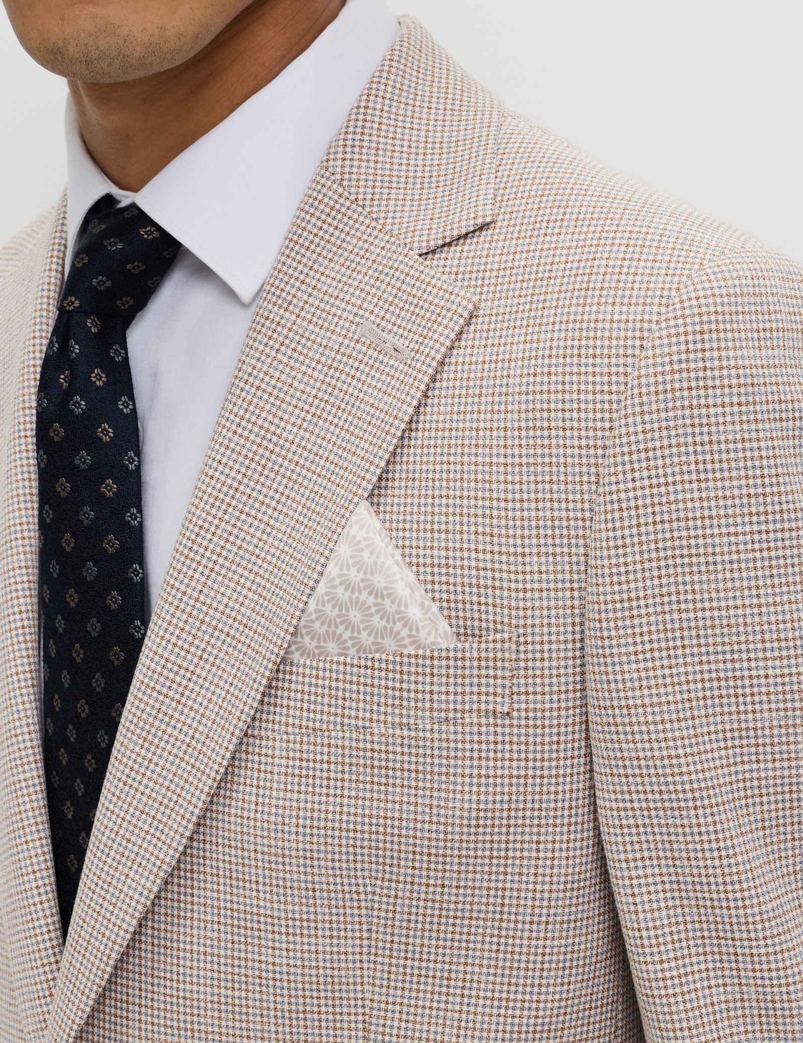 Tailored Fit Grid Check Jacket - image 4