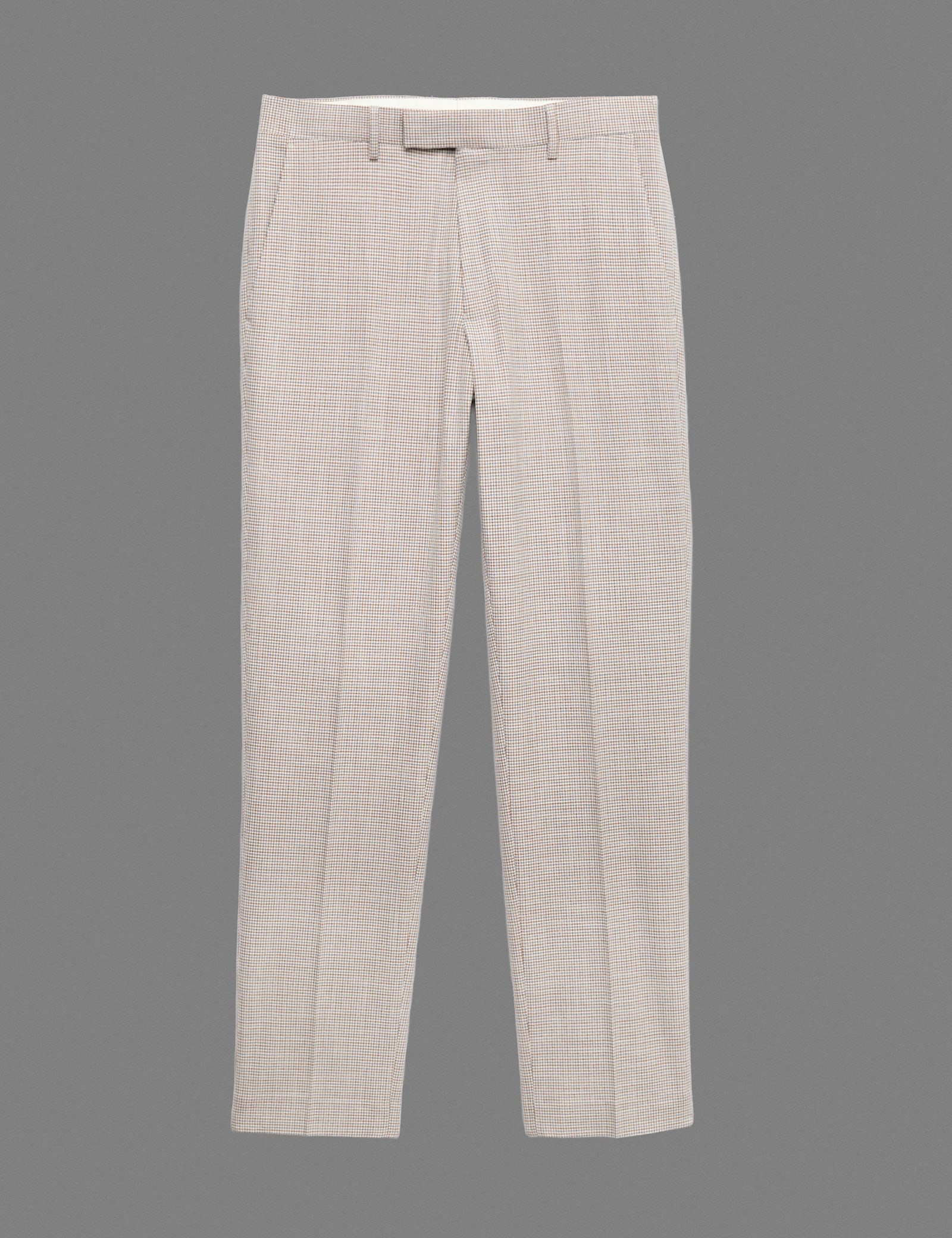 Tailored Fit Check Suit Trousers - image 3
