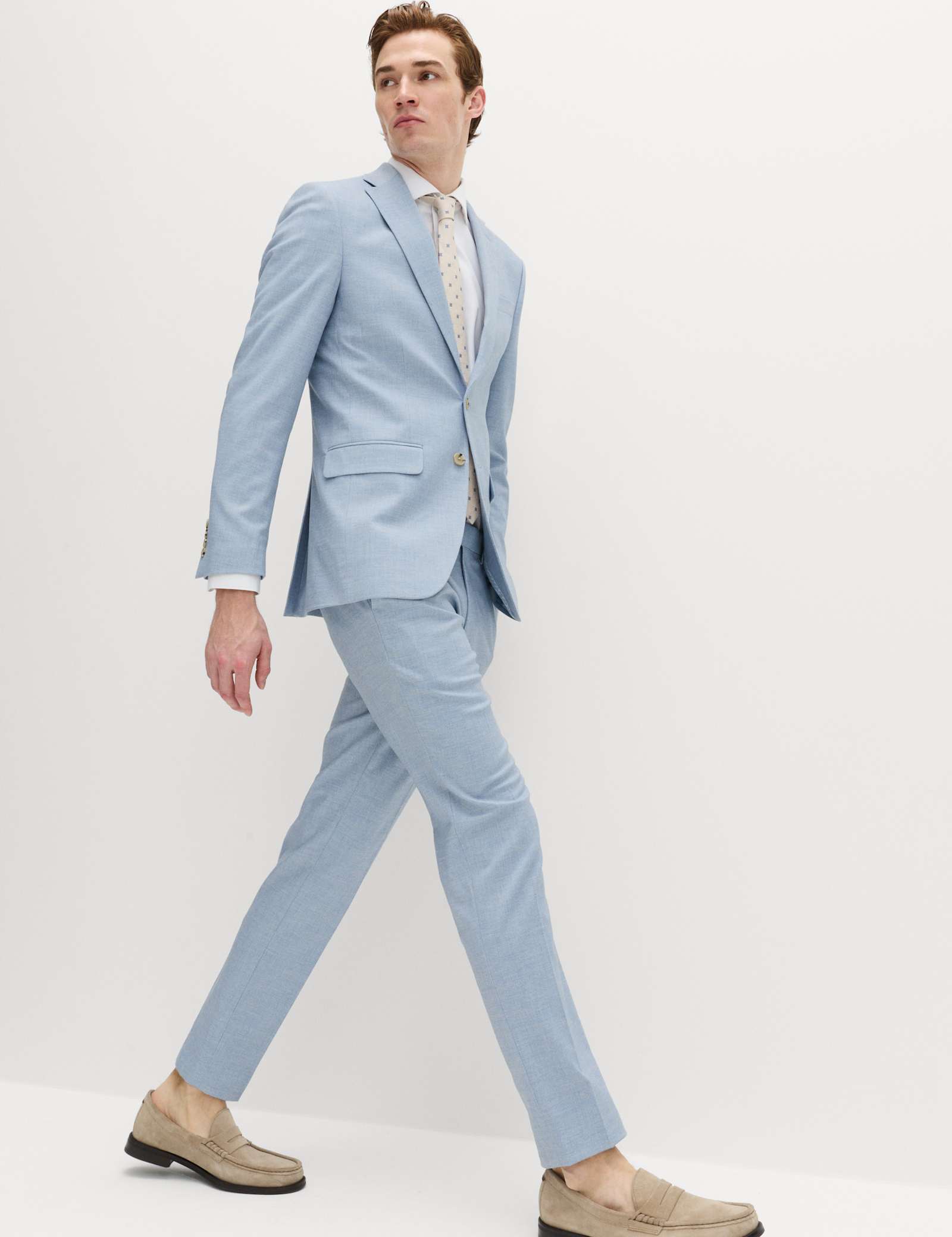 Slim Fit Textured Stretch Suit Jacket - image 4