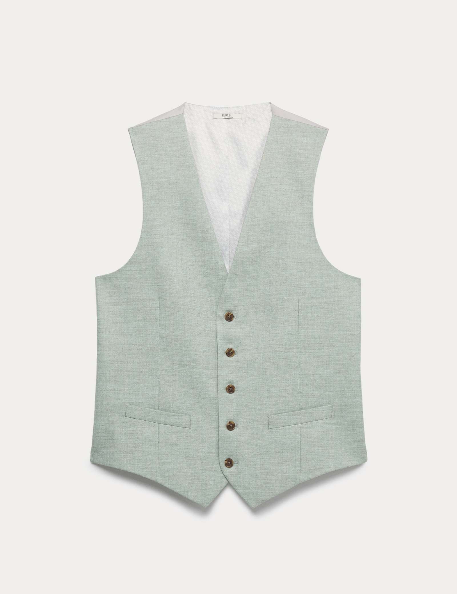 Textured Stretch Waistcoat - image 1