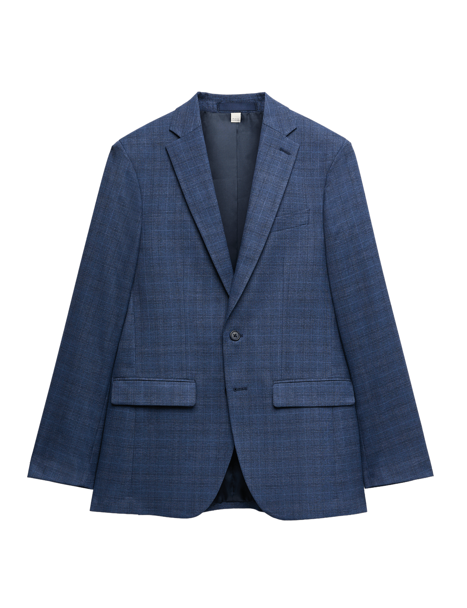 Slim Fit Textured Check Jacket - image 3