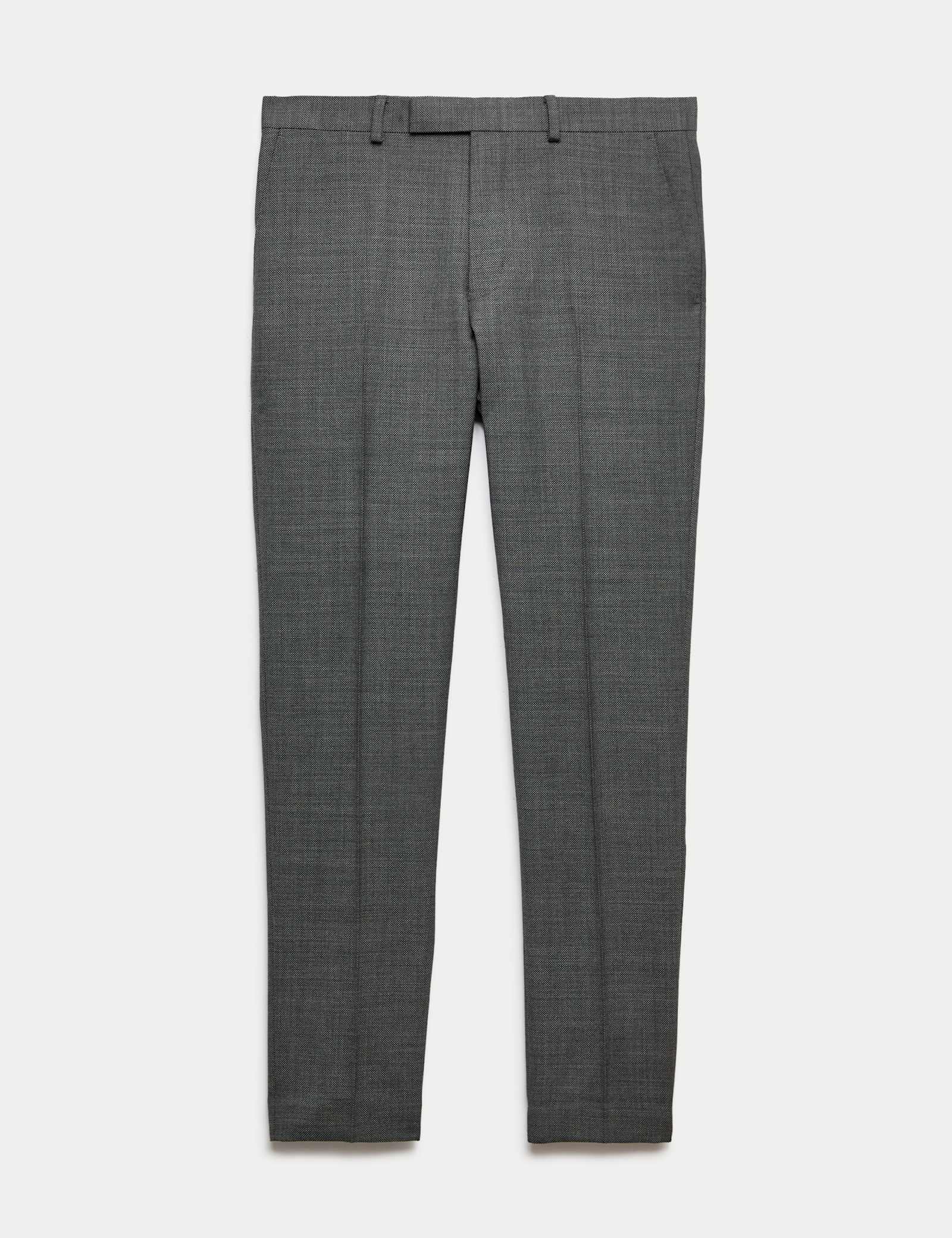 Slim Fit Pure Wool Suit Trousers - image 3