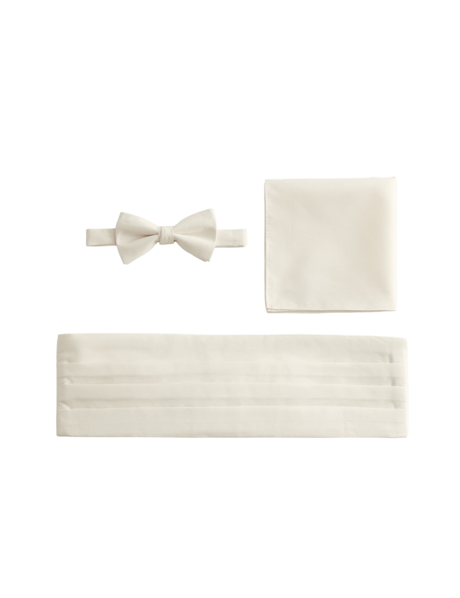 Textured Bow Tie, Handkerchief, and Cummerbund Set - image 4