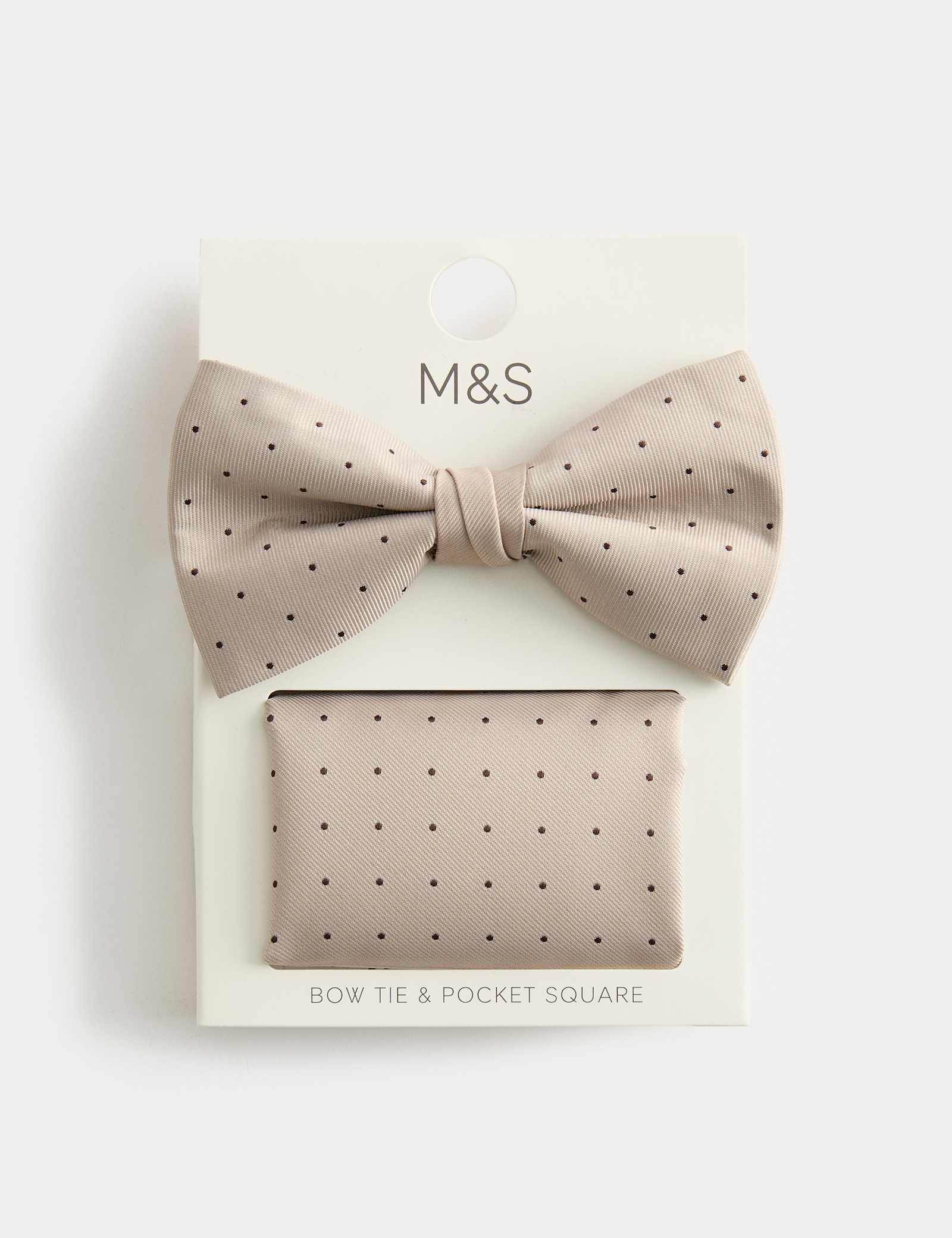 Polka Dot Bow Tie and Handkerchief Set - image 3