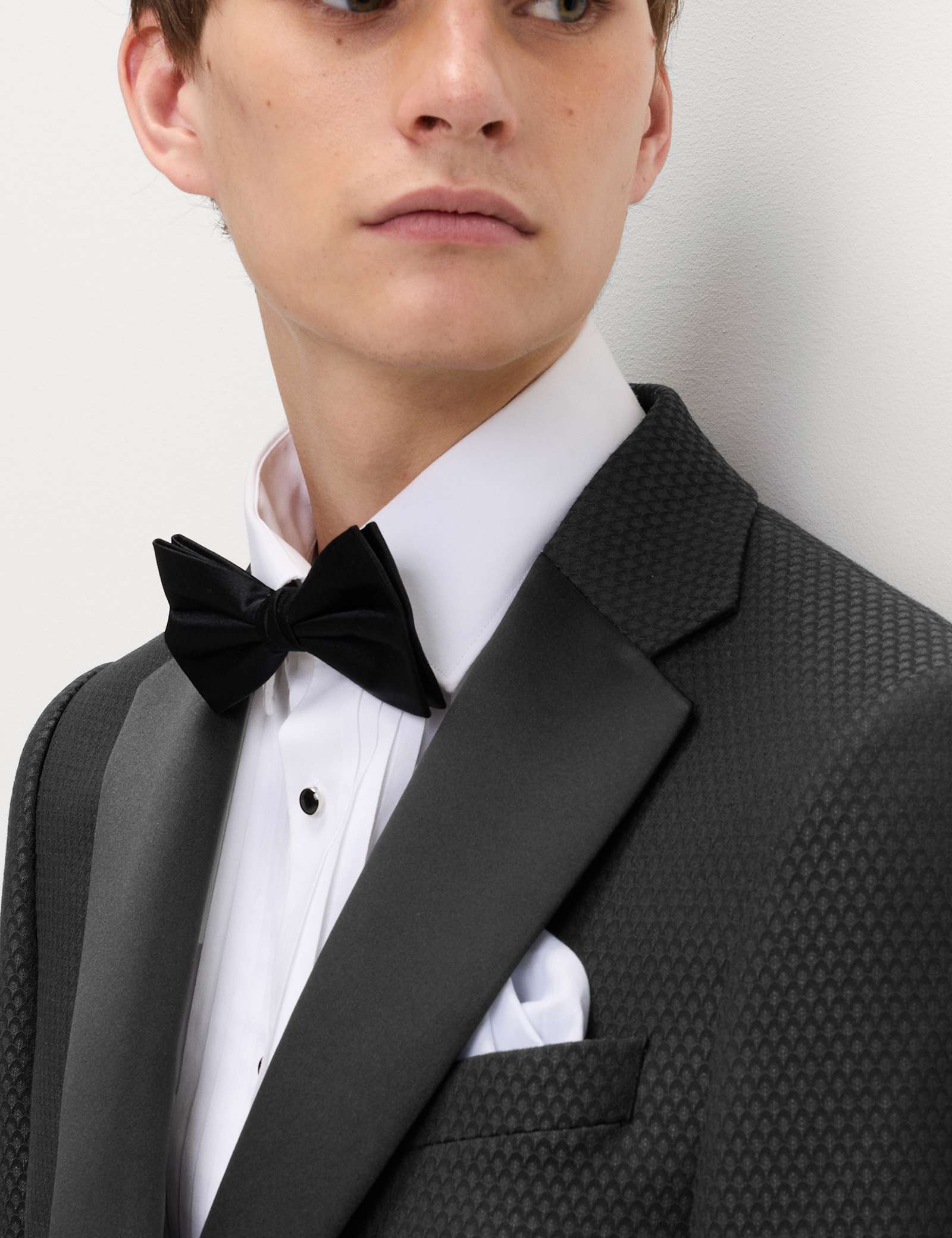 Tailored Fit Jacquard Tuxedo Jacket - image 2