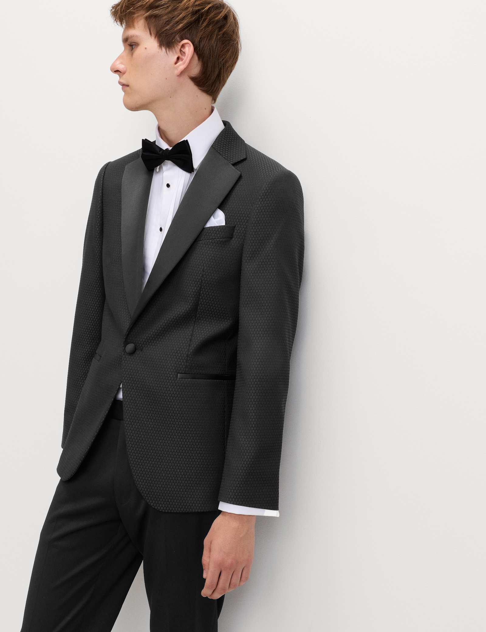 Tailored Fit Jacquard Tuxedo Jacket - image 5