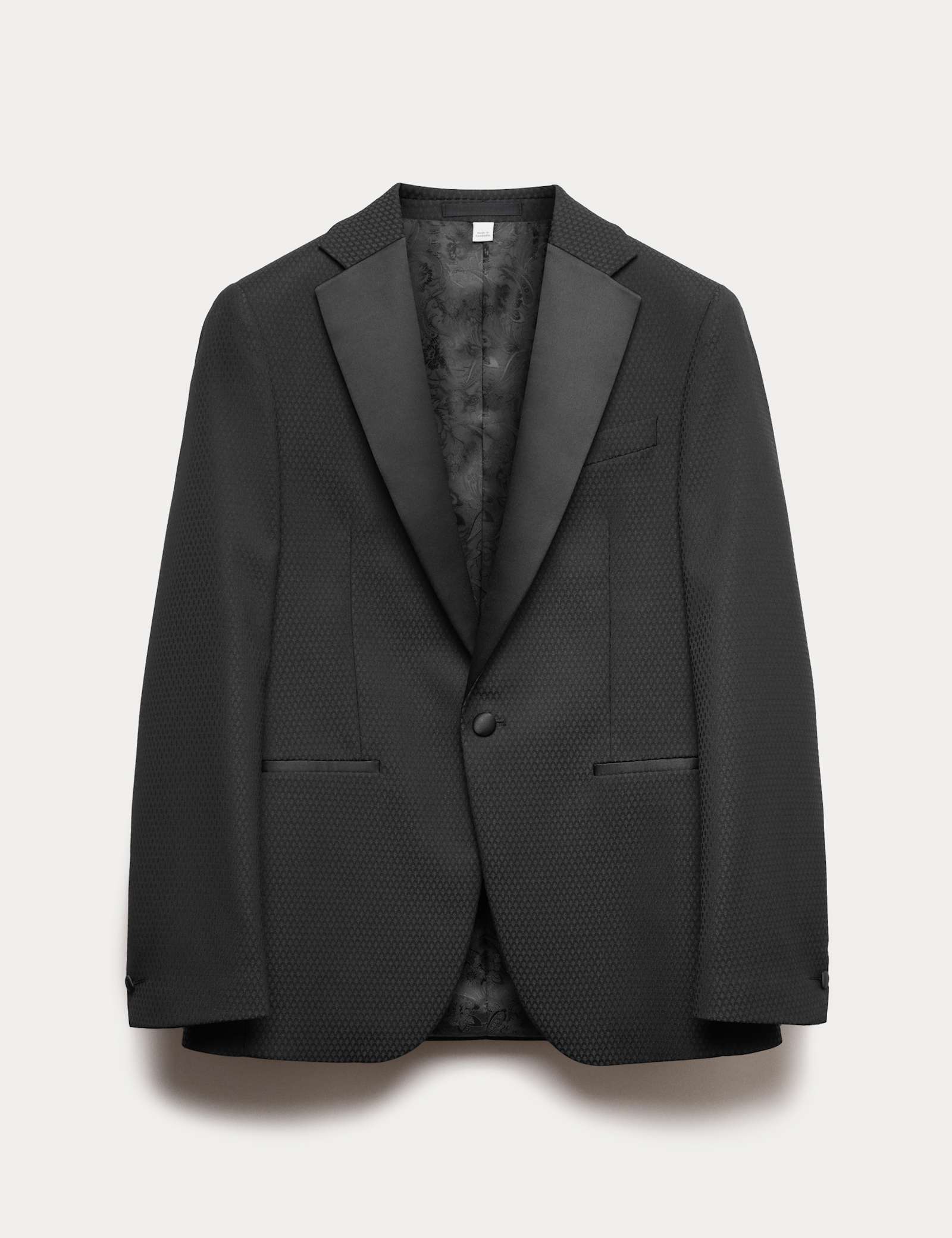Tailored Fit Jacquard Tuxedo Jacket - image 1