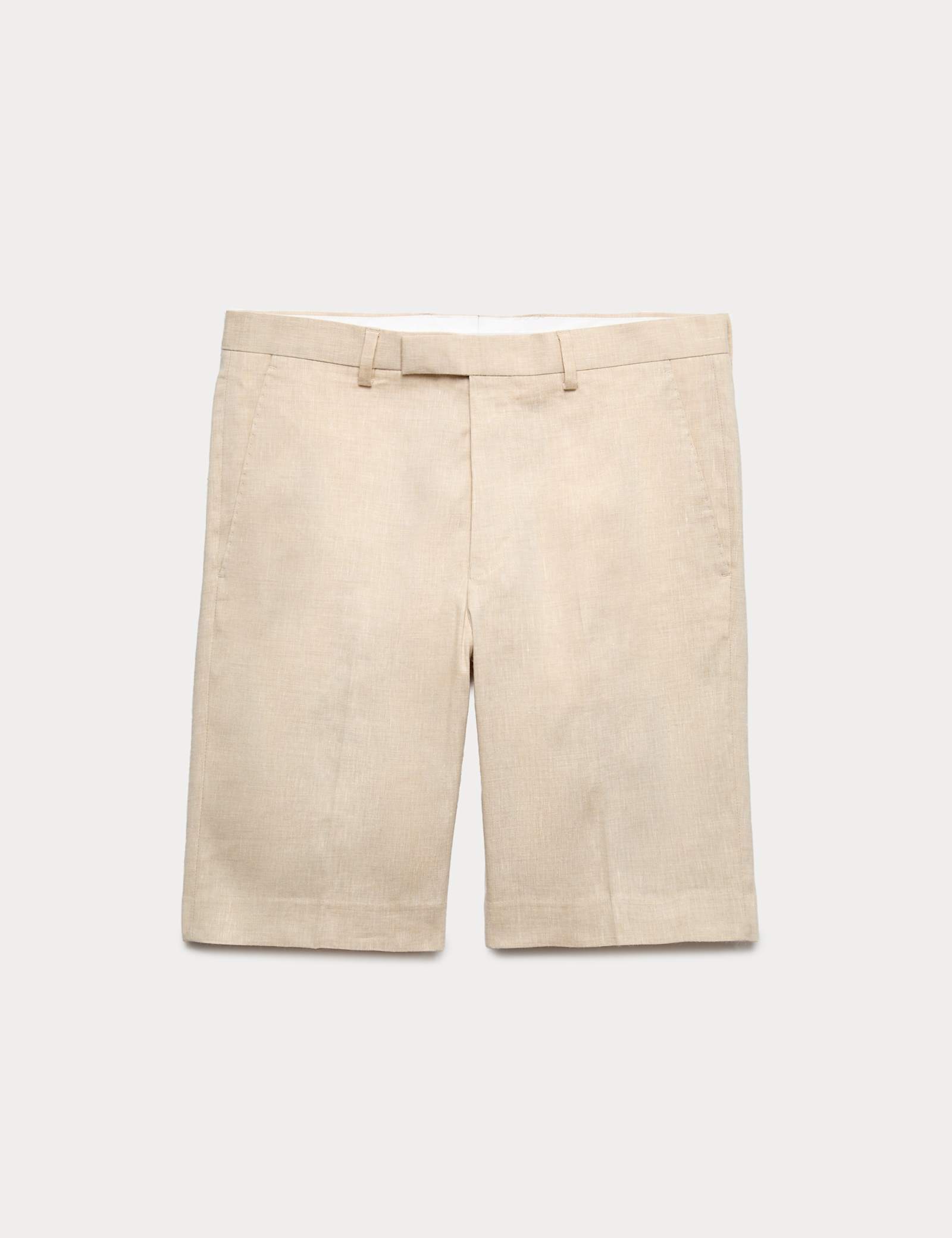 Tailored Fit Italian Performance Linen Blend Suit Shorts - image 1