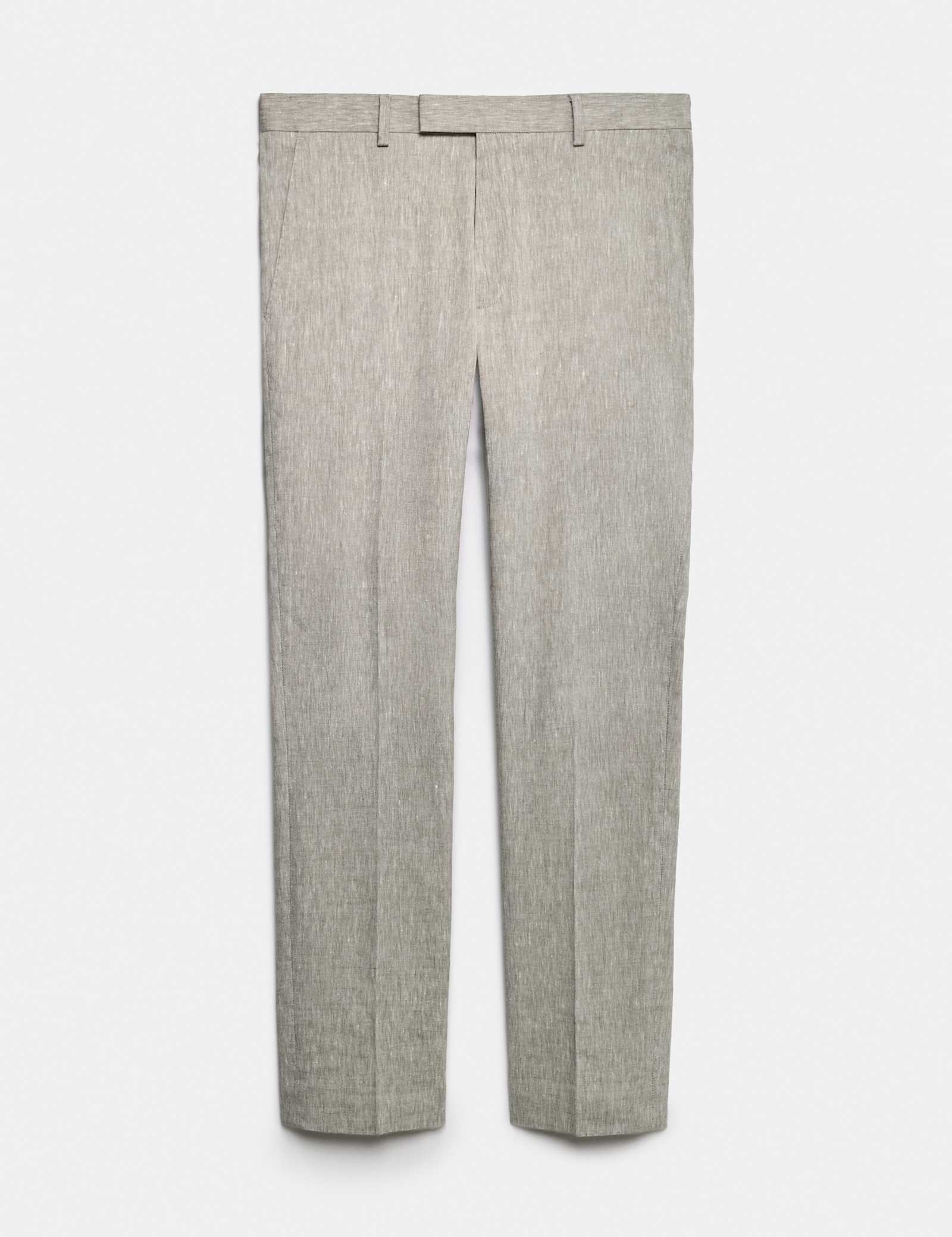 Tailored Fit Italian Performance Linen Blend Suit Trousers - image 4