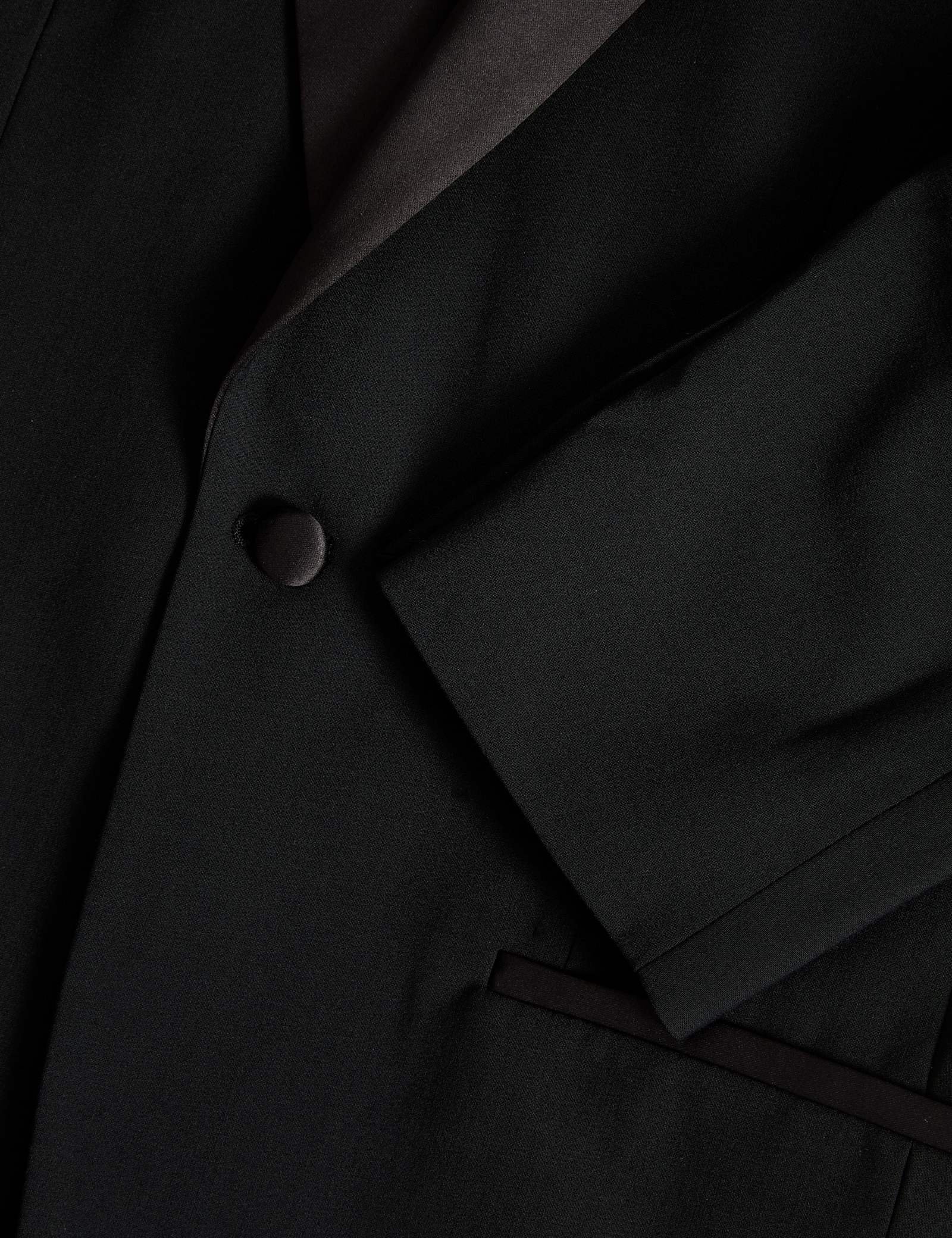 Tailored Fit Wool Blend Tuxedo Jacket - image 3