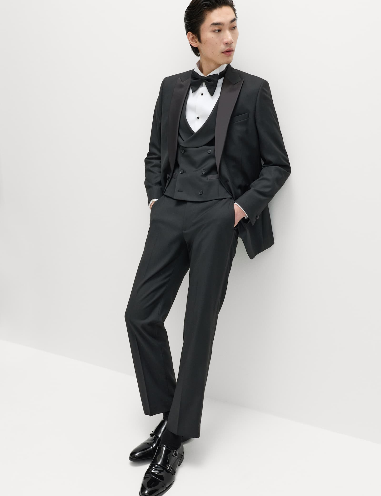 Regular Fit Stretch Tuxedo Jacket - image 5