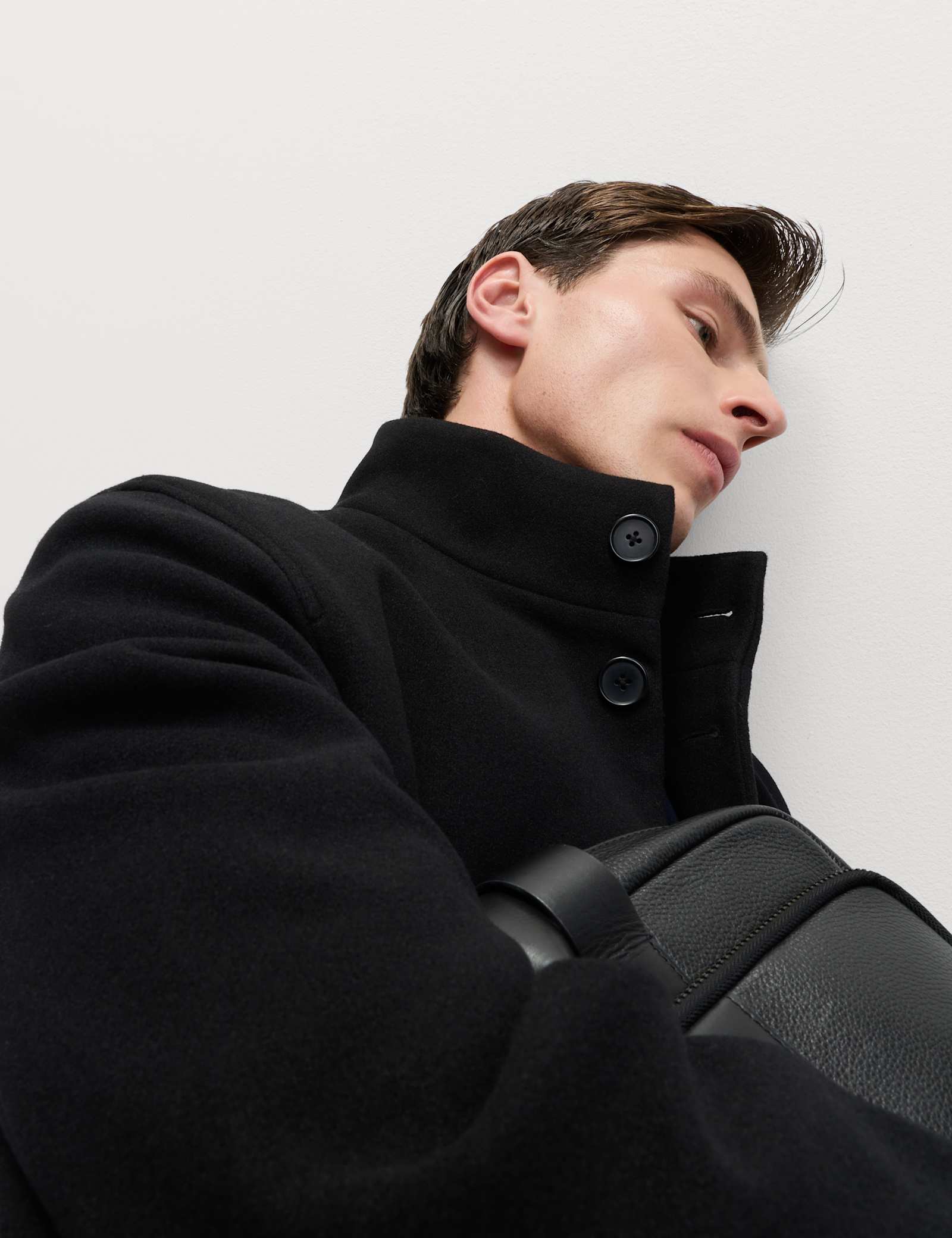 Funnel Neck Overcoat - image 4