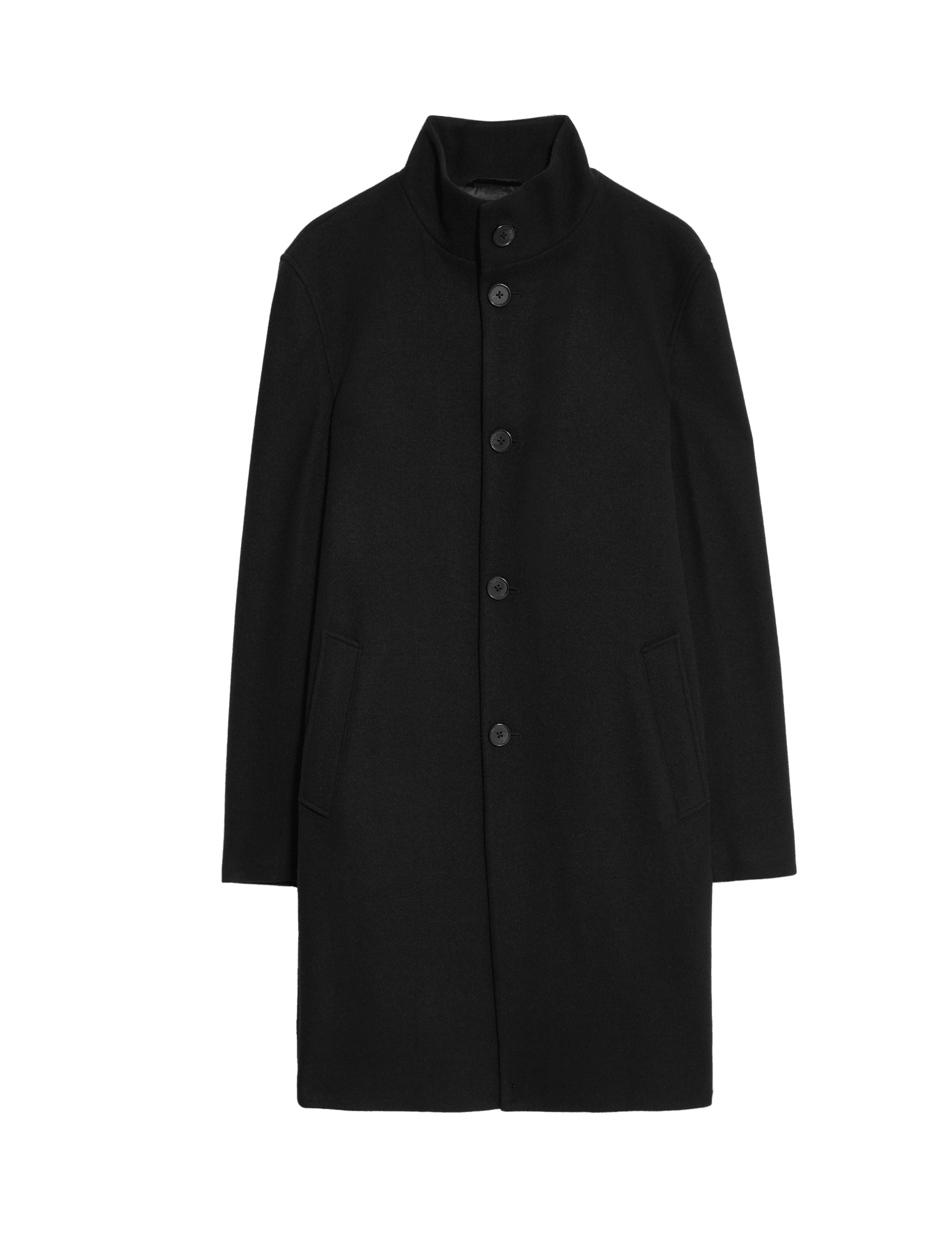 Funnel Neck Overcoat - image 5
