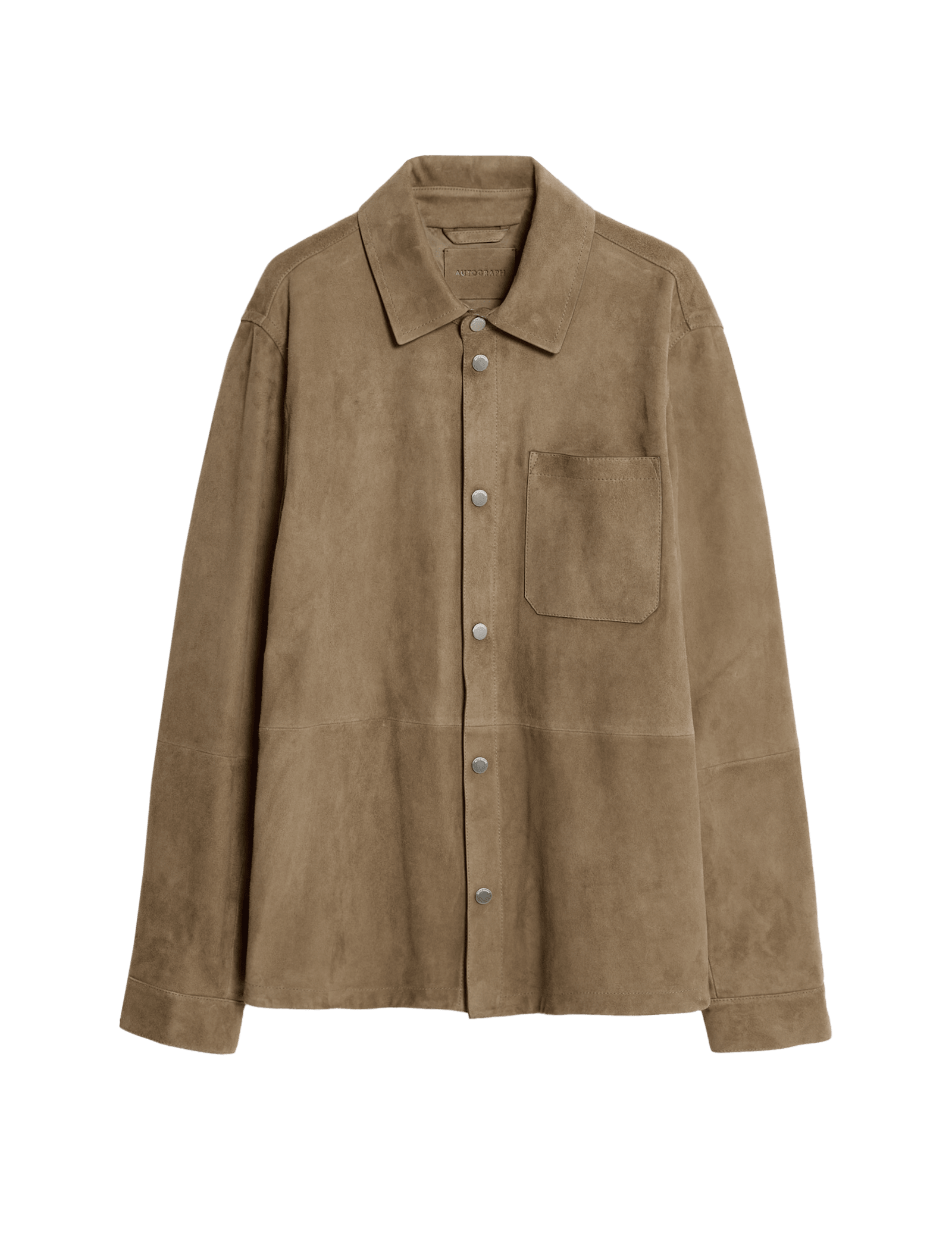 Lightweight Suede Overshirt Jacket - image 3