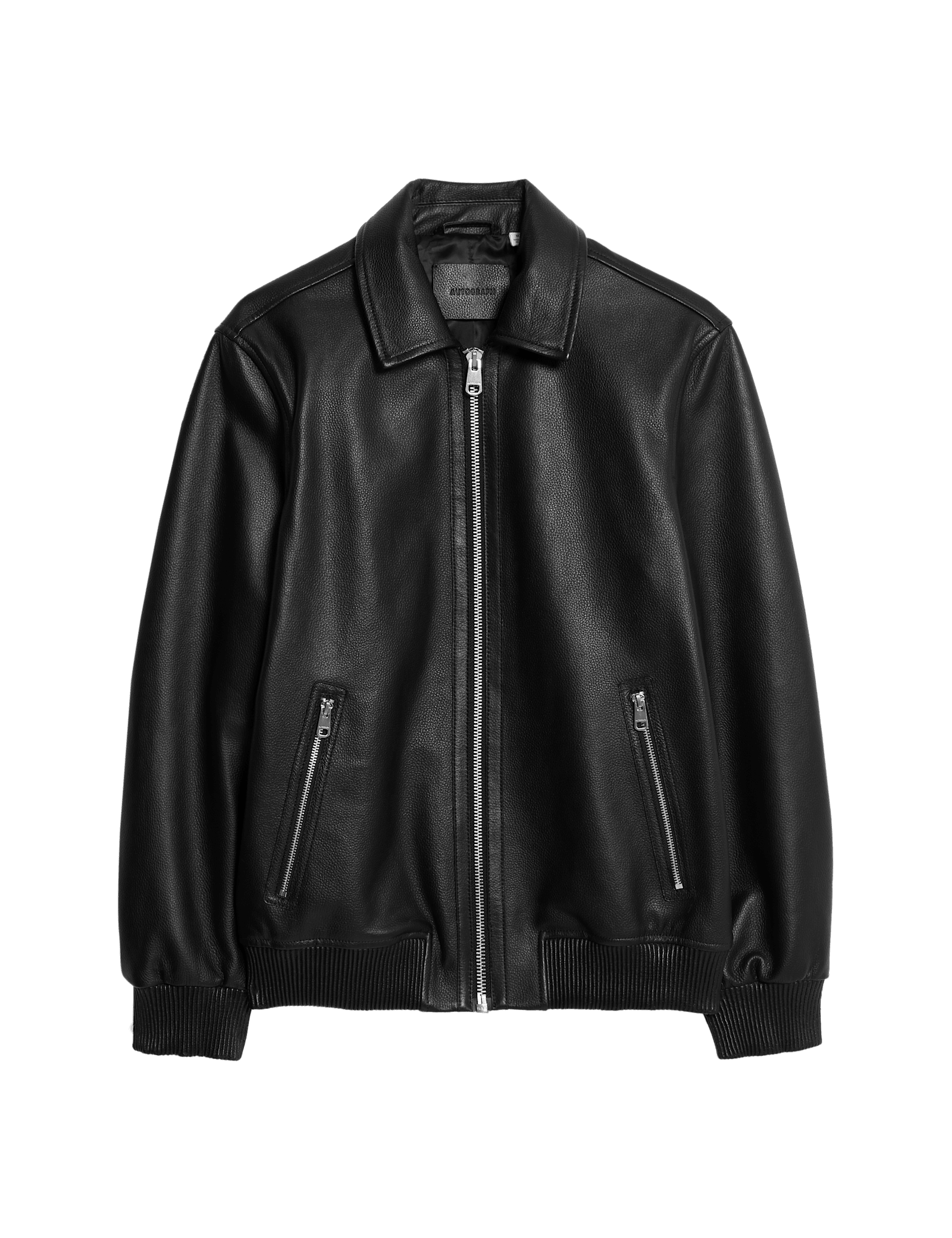 Leather Harrington Jacket - image 3