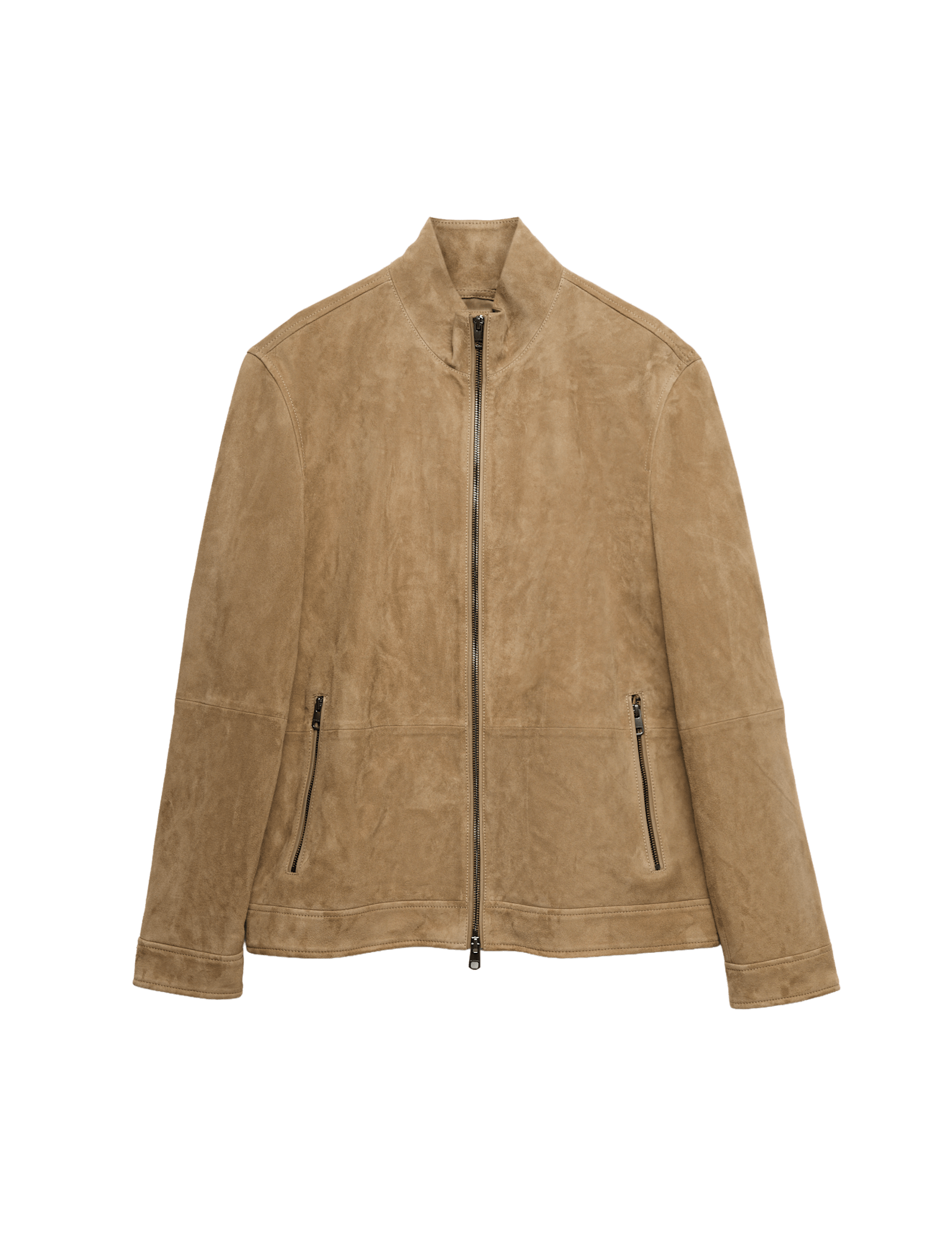 Cashmere Suede Funnel Neck Jacket - image 3