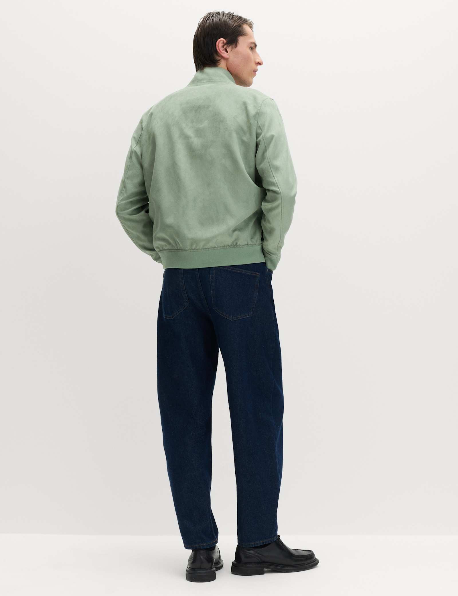 Faux Suede Funnel Neck Jacket - image 5