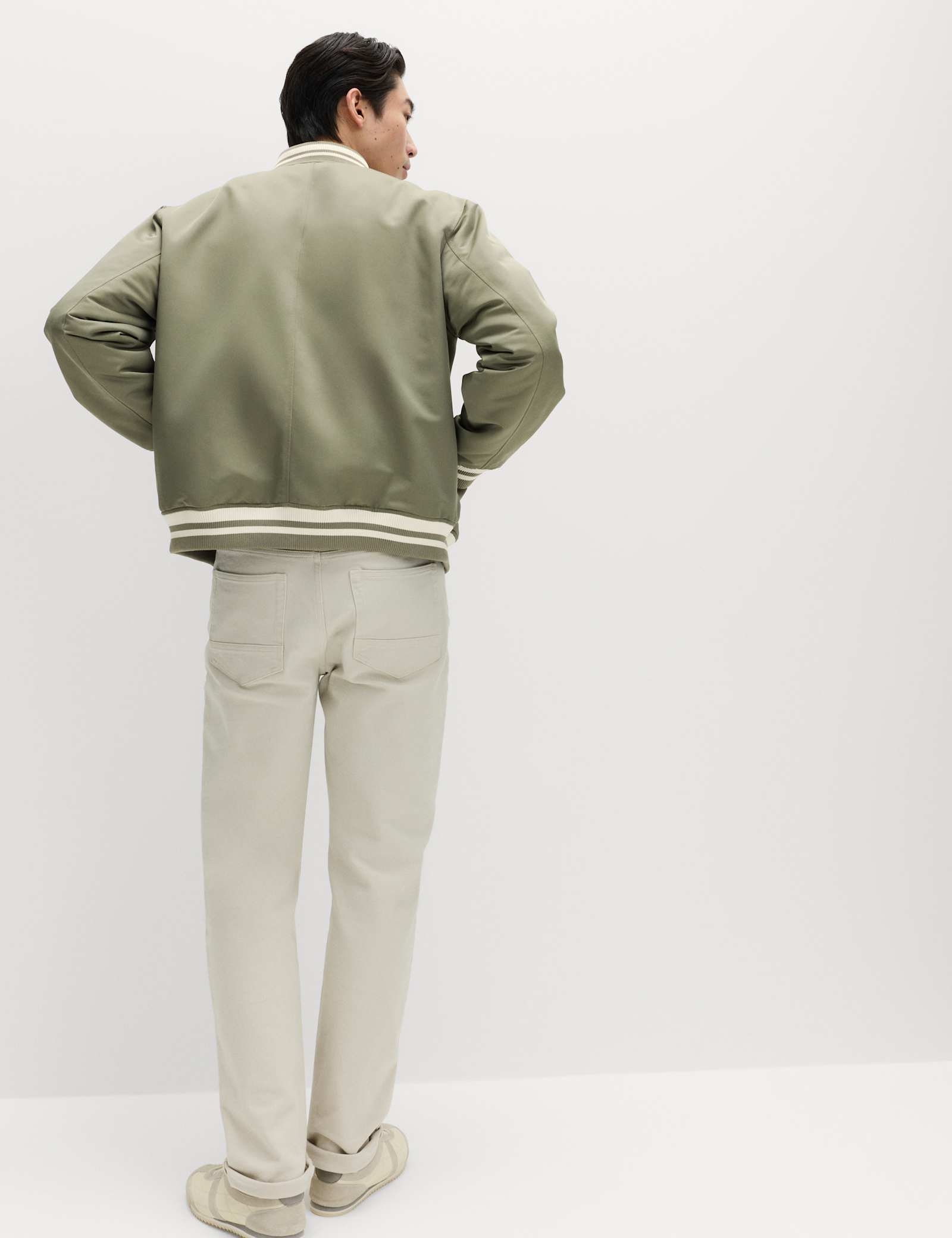 Satin Effect Lightweight Bomber Jacket - image 5