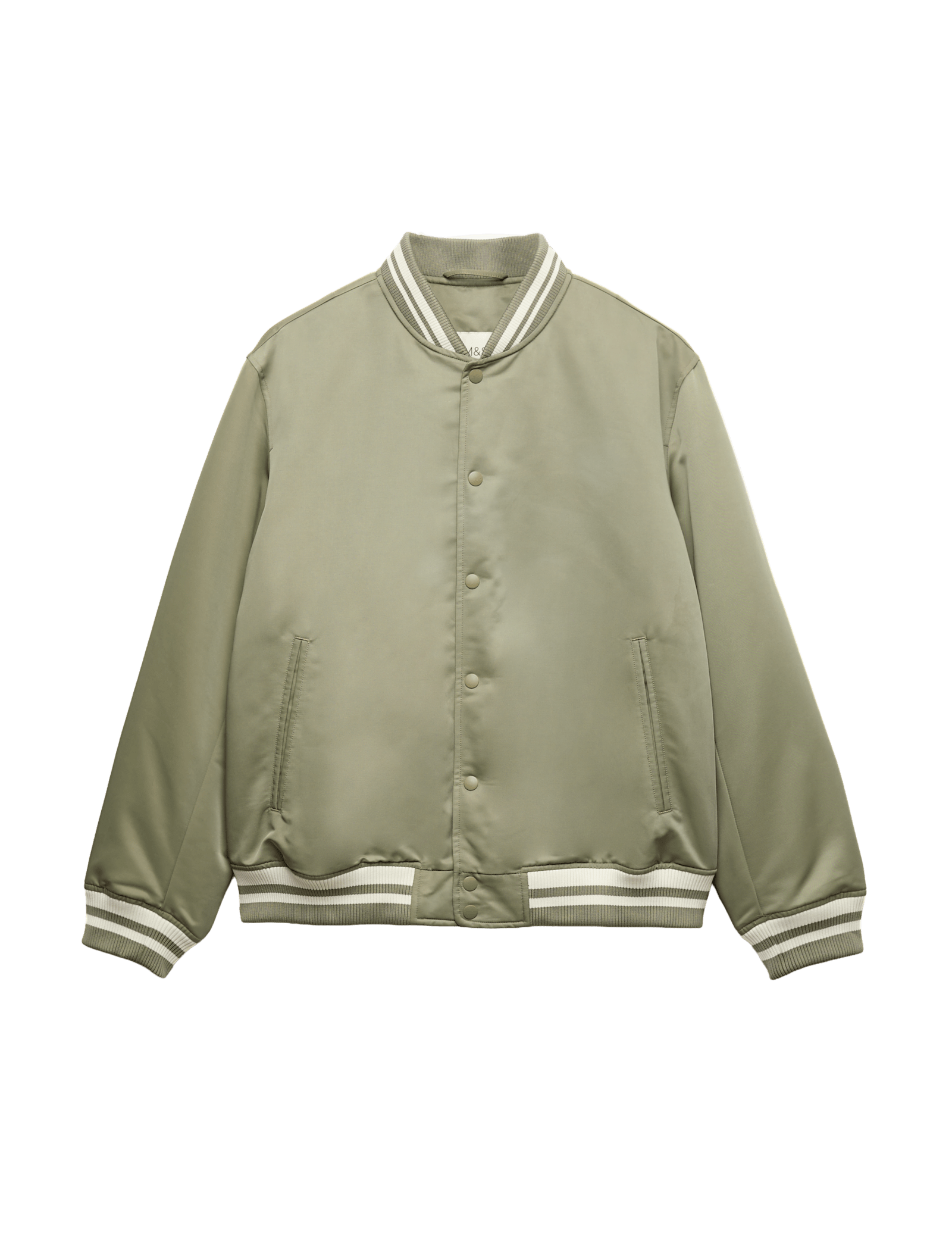 Satin Effect Lightweight Bomber Jacket - image 3