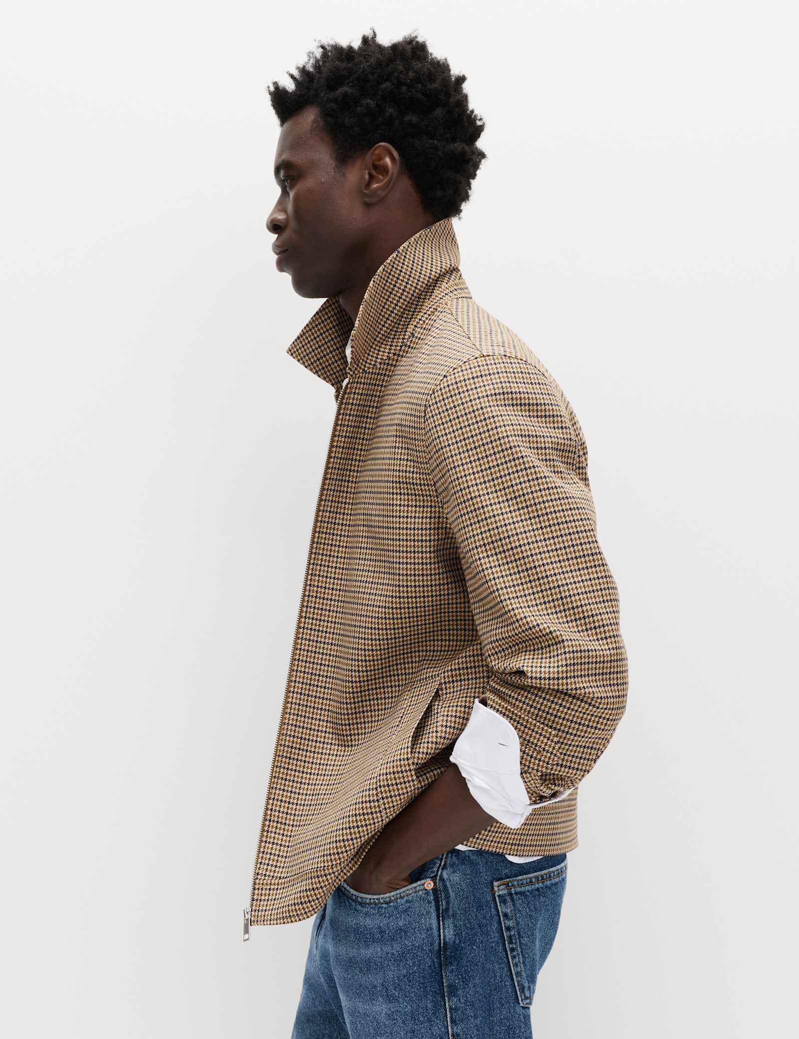 Checked Harrington Jacket - image 4