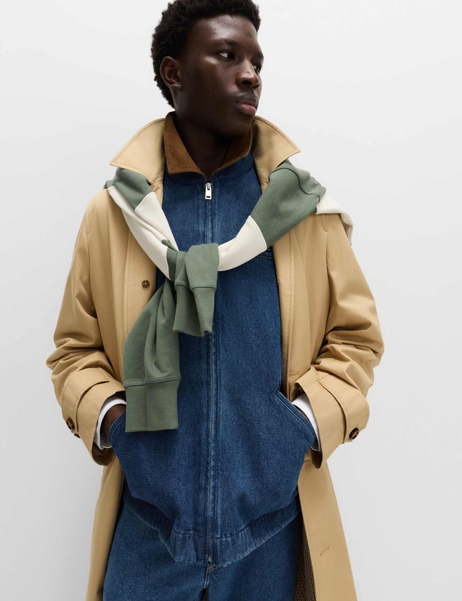 Denim Harrington Jacket - image 4