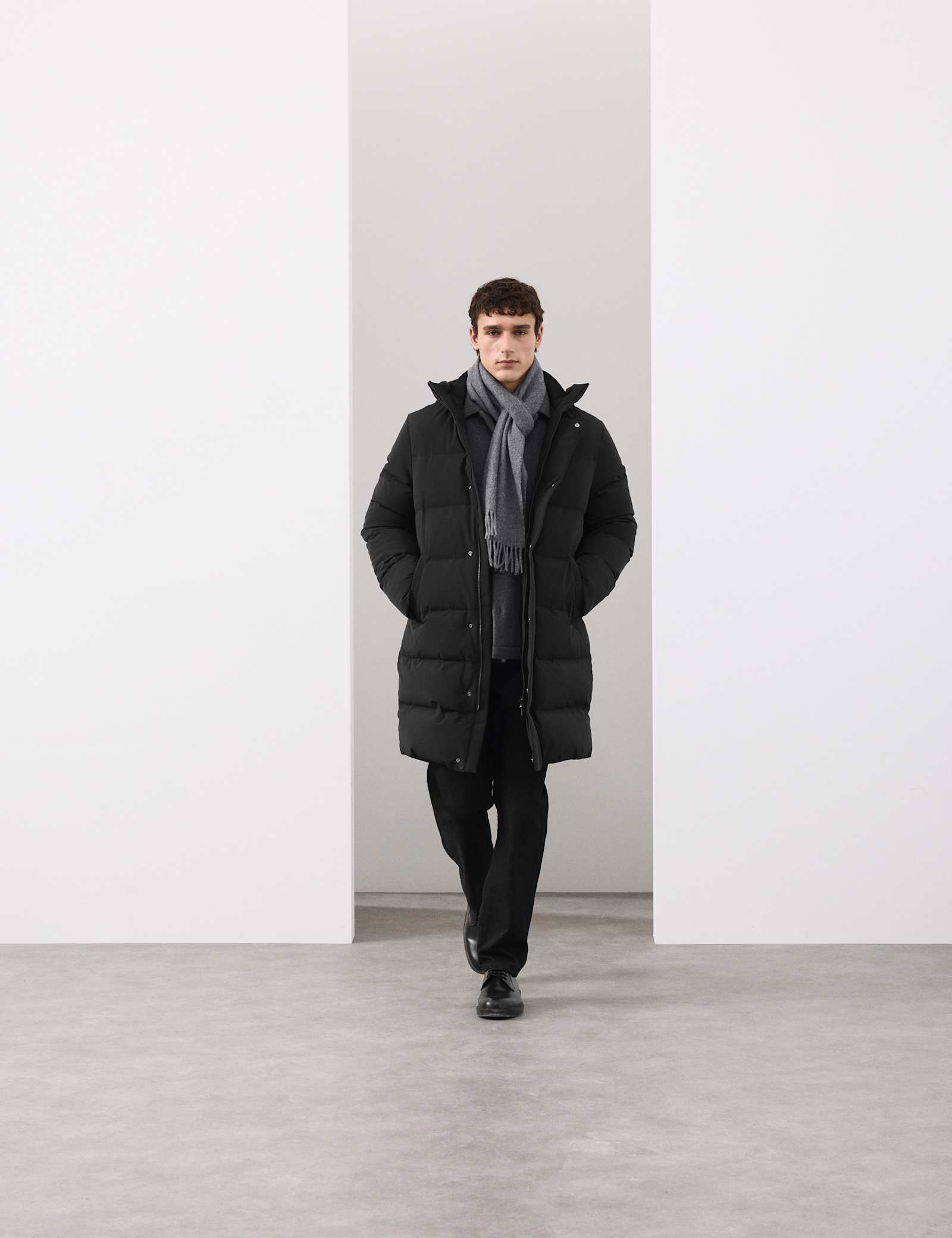 Feather and Down Puffer Jacket with Stormwear - image 3