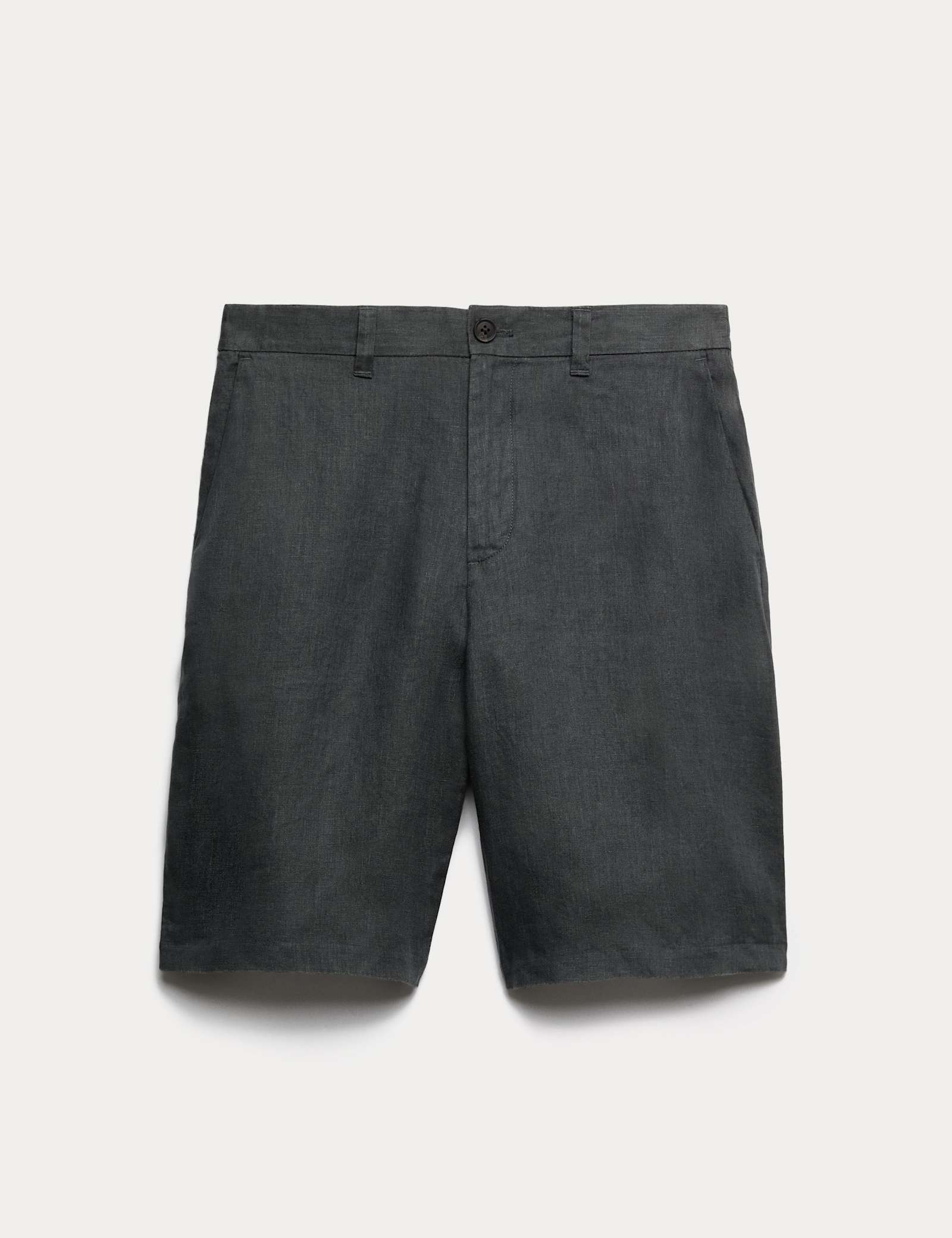 Loose Fit Pure Linen Chino Shorts - image 2