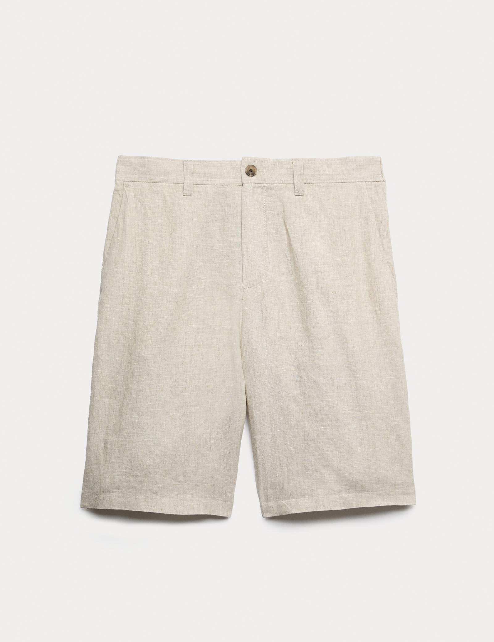Loose Fit Pure Linen Chino Shorts - image 1