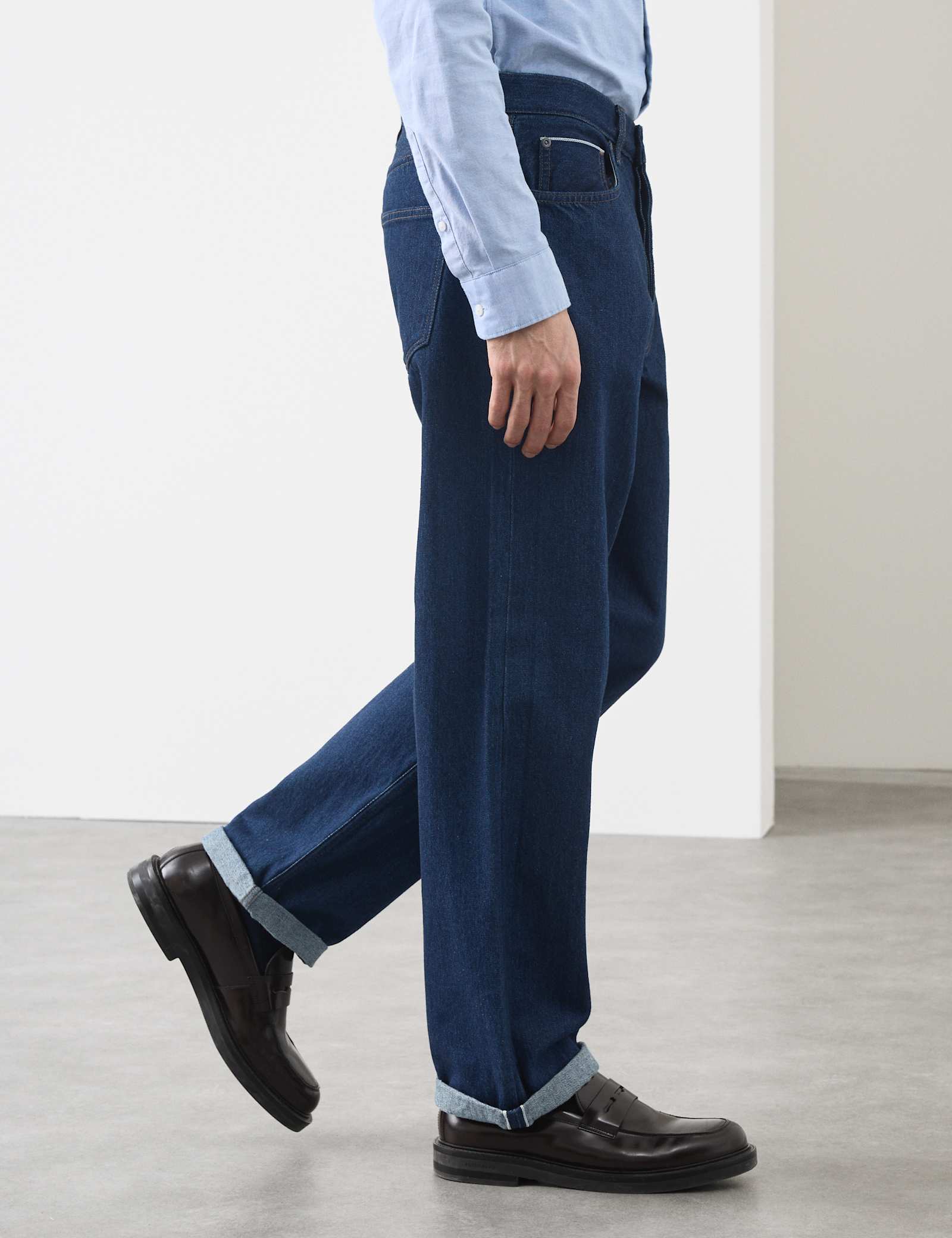Loose Fit Rigid Pure Cotton Selvedge Jeans - image 4