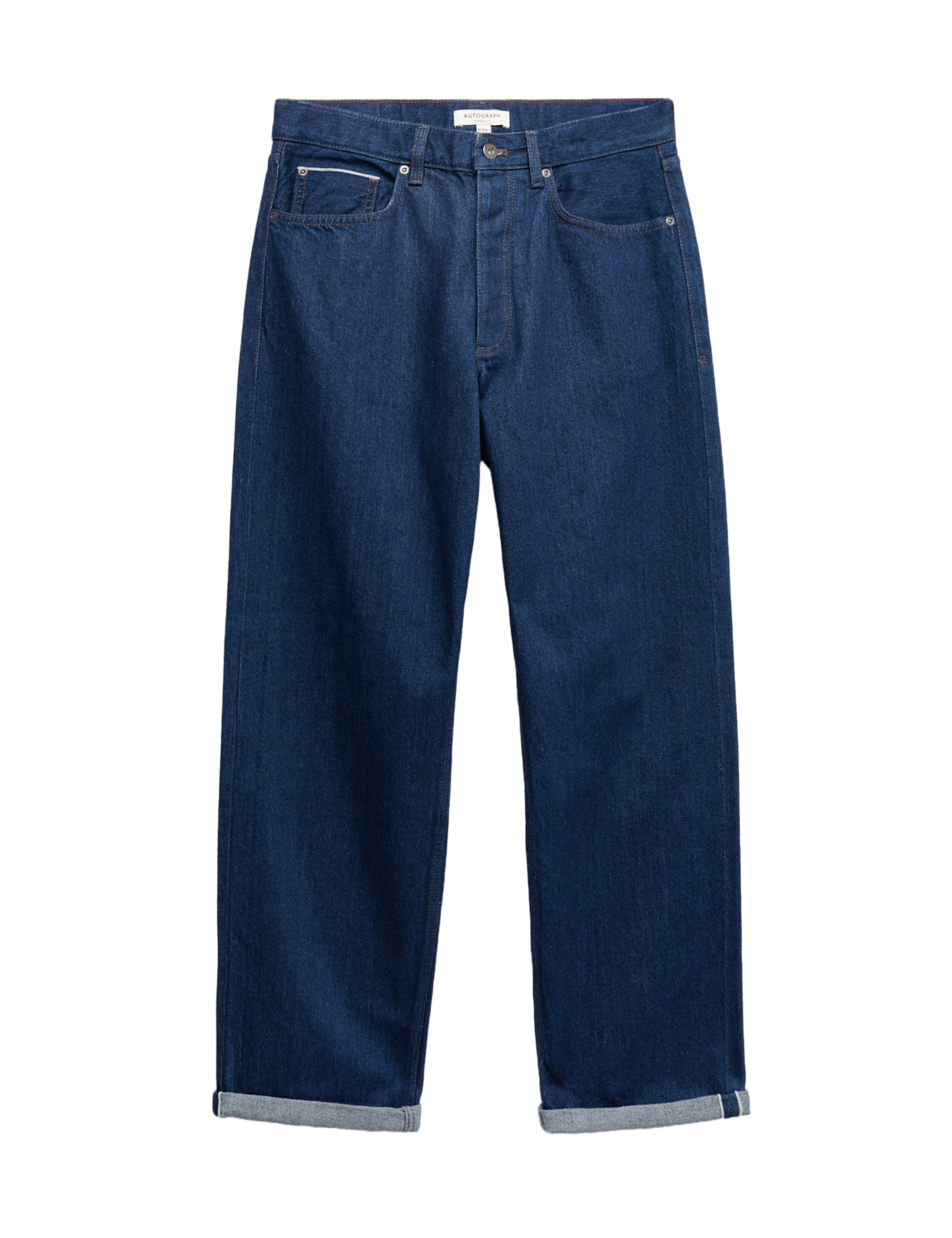Loose Fit Rigid Pure Cotton Selvedge Jeans - image 3