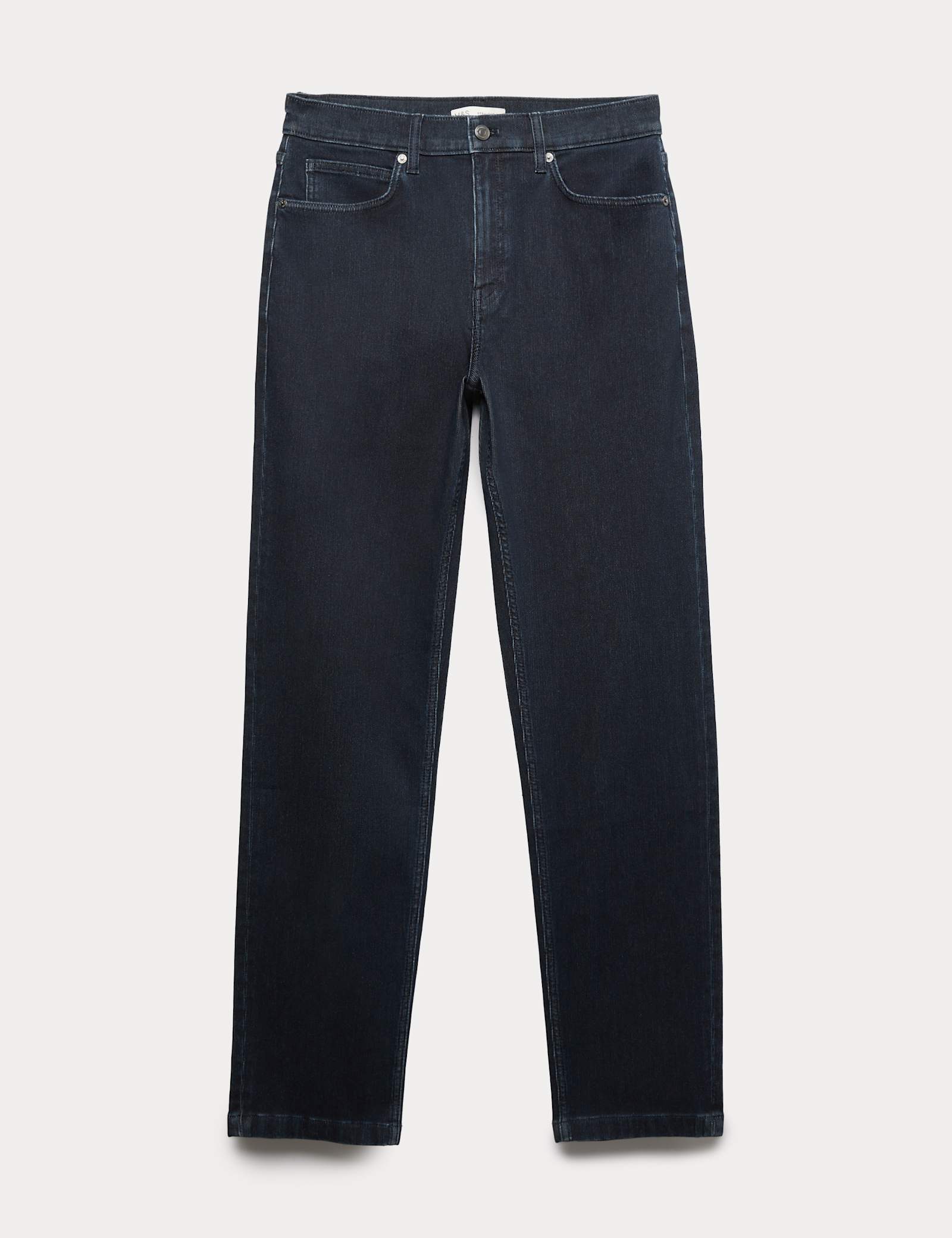 Straight Fit Textured 5 Pocket Jeans - image 2