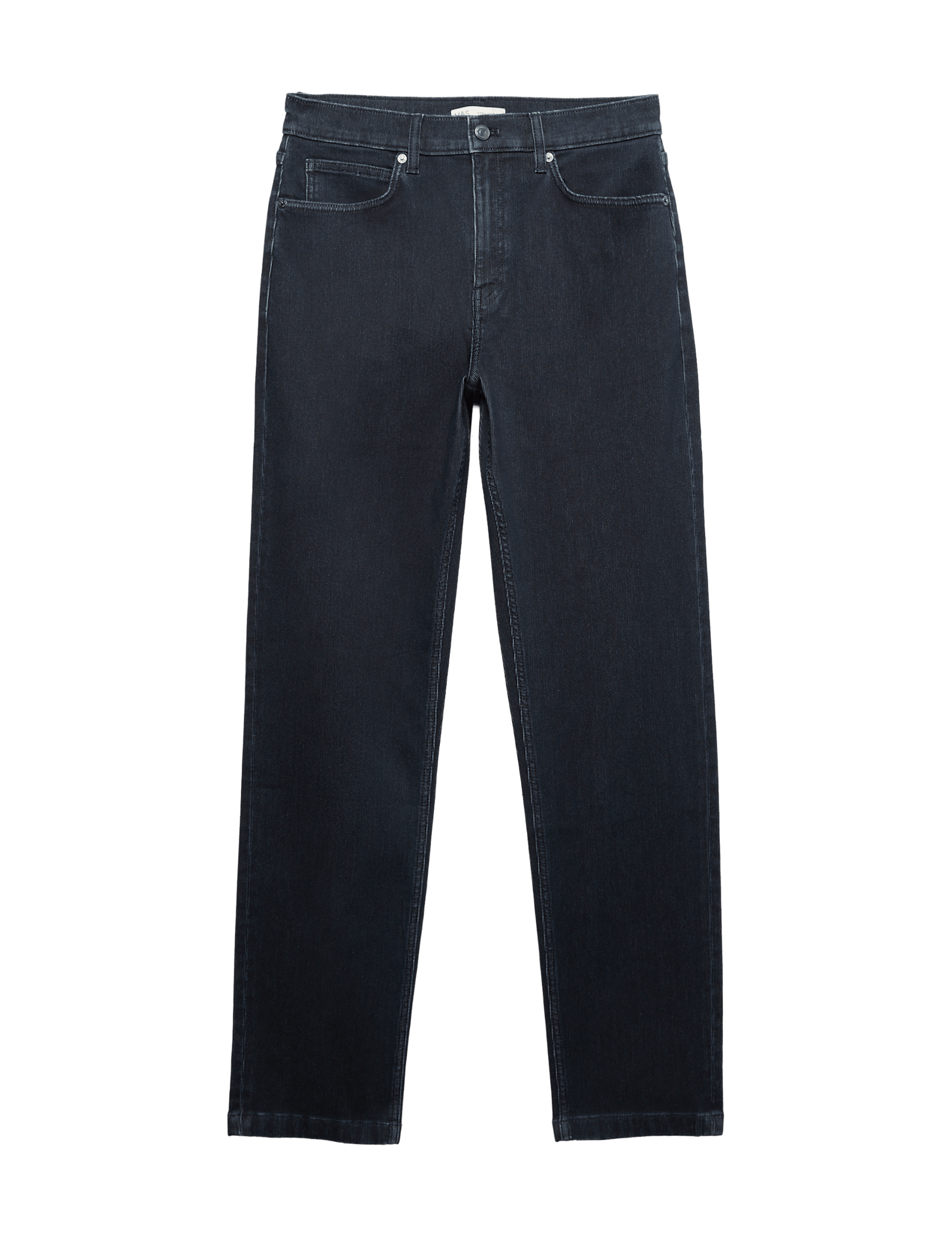 Straight Fit Textured 5 Pocket Jeans - image 5